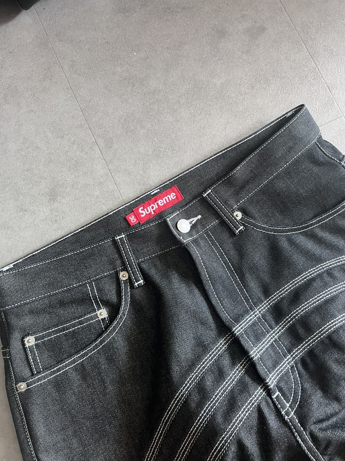 Supreme SS25 S Logo Baggy Jeans Size US 30 / EU 46 - 2 Thumbnail