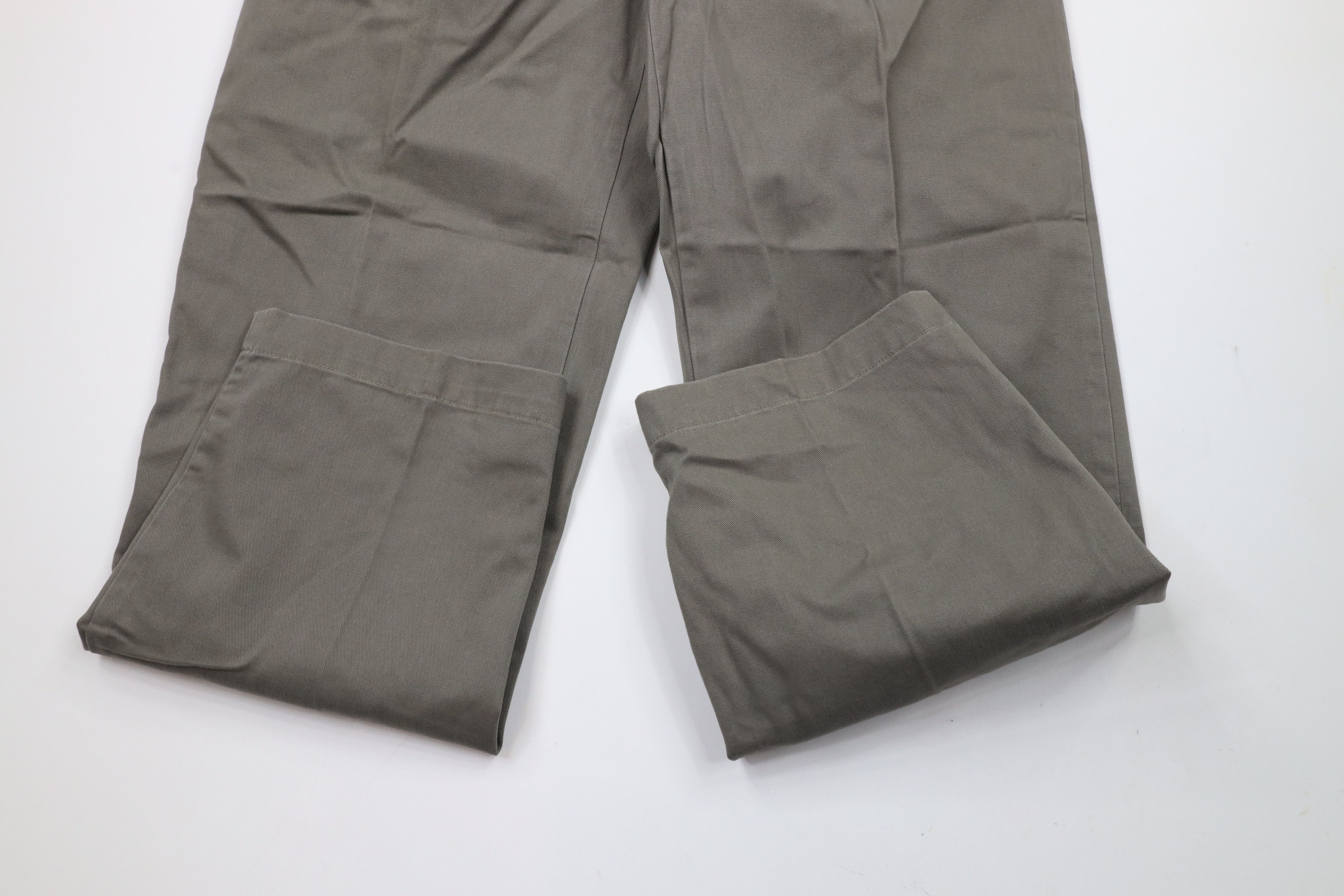 Ralph Lauren × Vintage Vintage 90s Ralph Lauren Wide Leg Chino Pants Gray Green Size US 34 / EU 50 - 5 Thumbnail