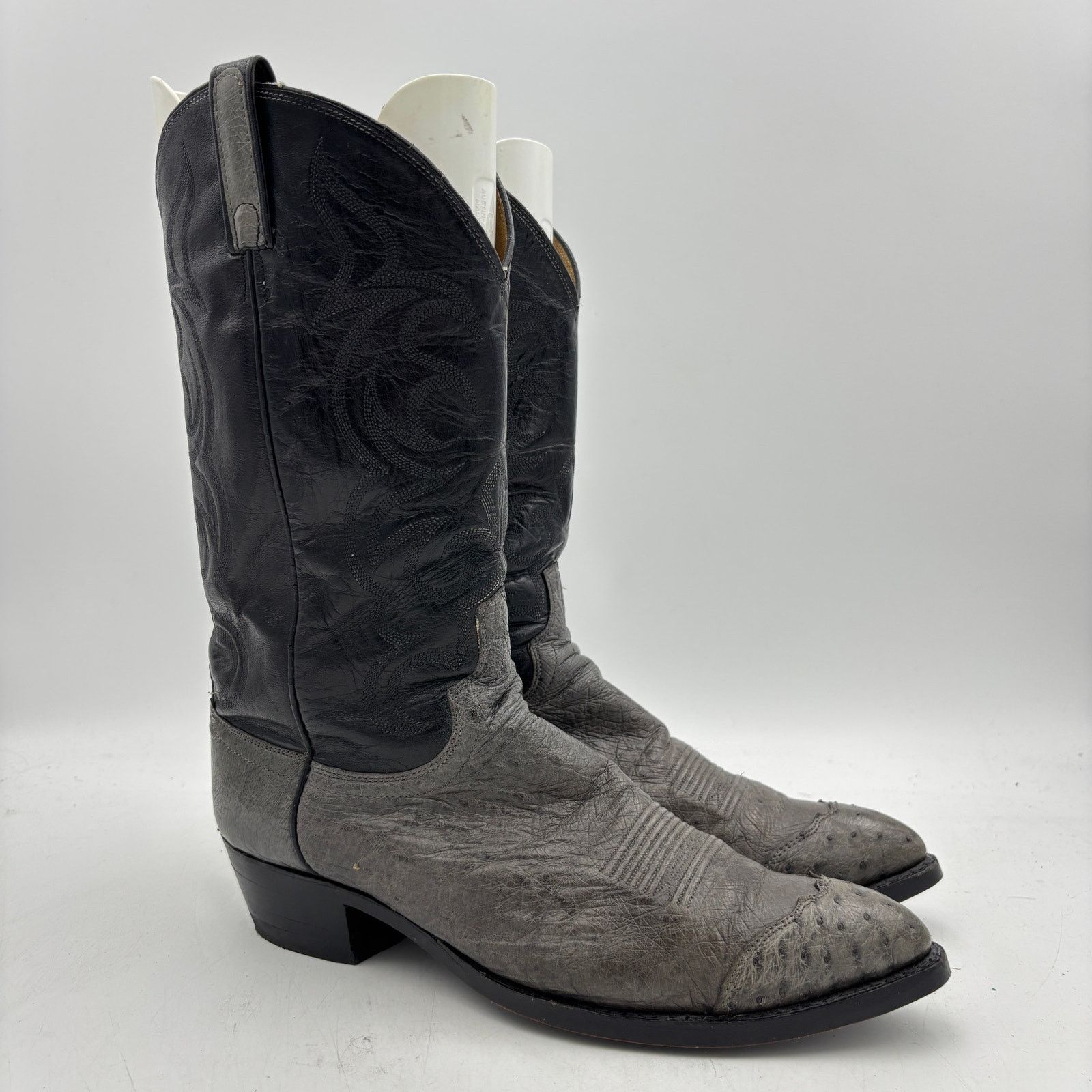 Dan Post Vintage Dan Post Exotic Ostrich Western Boots Snip Toe 11 D Size US 11 / EU 44 - 1 Thumbnail
