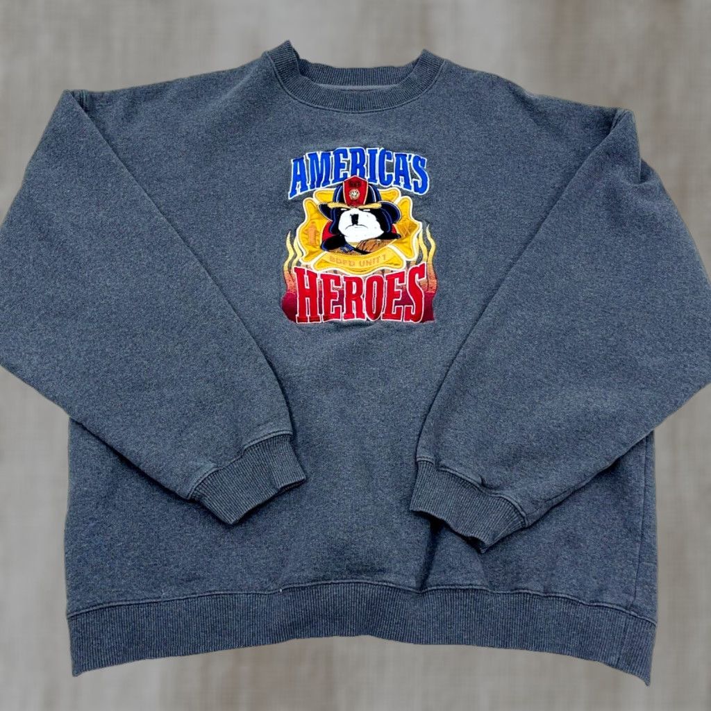 Big Dogs VINTAGE Big Dogs Sweatshirt Men L Gray Crew Neck Pullover Embroidered Logo 90s Classic Grunge USA Mens Size US L / EU 52-54 / 3 - 1 Thumbnail
