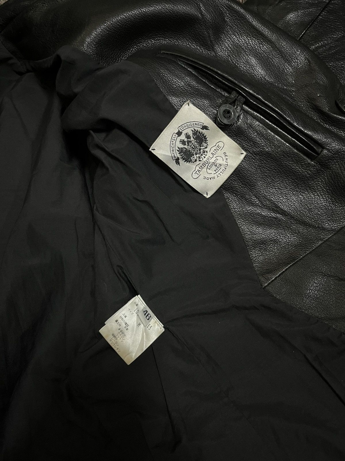Genuine Leather 1990s TAMBURLAINE london paris naval jackets #I3 Size US M / EU 48-50 / 2 - 8 Thumbnail