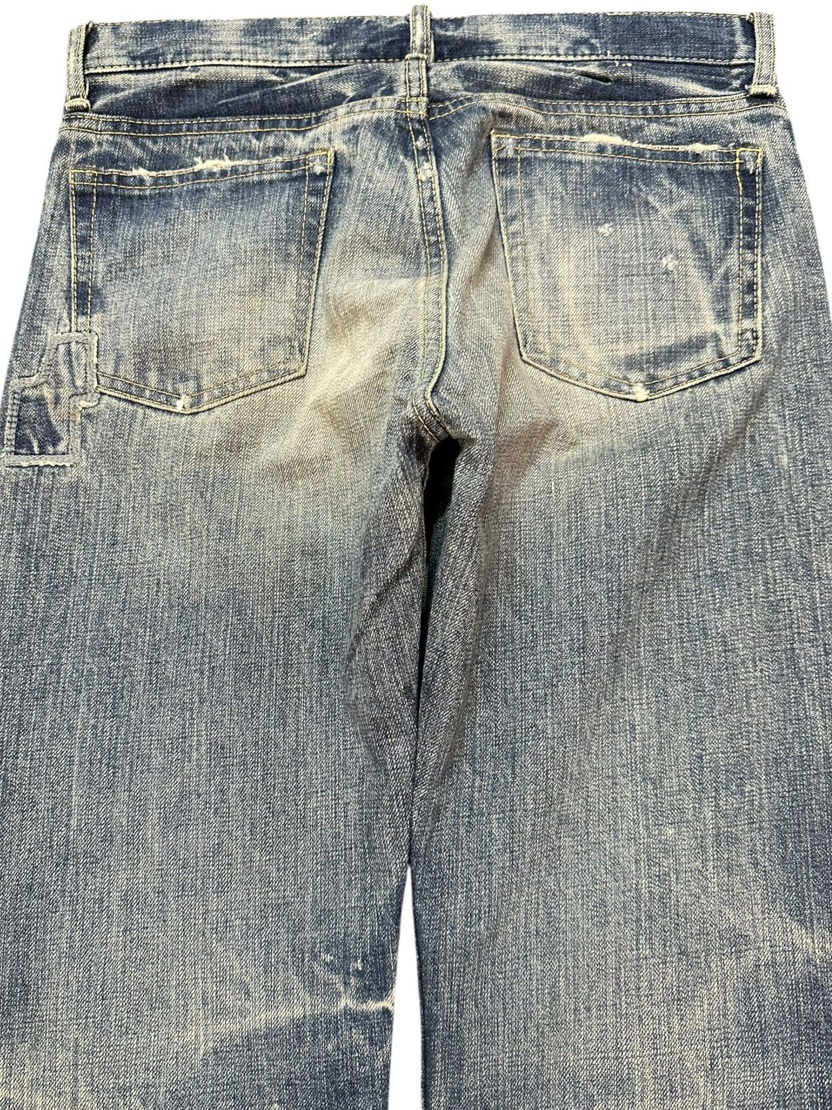 Adolfo Dominguez Vintage D.MG Mudwash Faded Grunge Distressed Denim Size US 30 / EU 46 - 4 Thumbnail