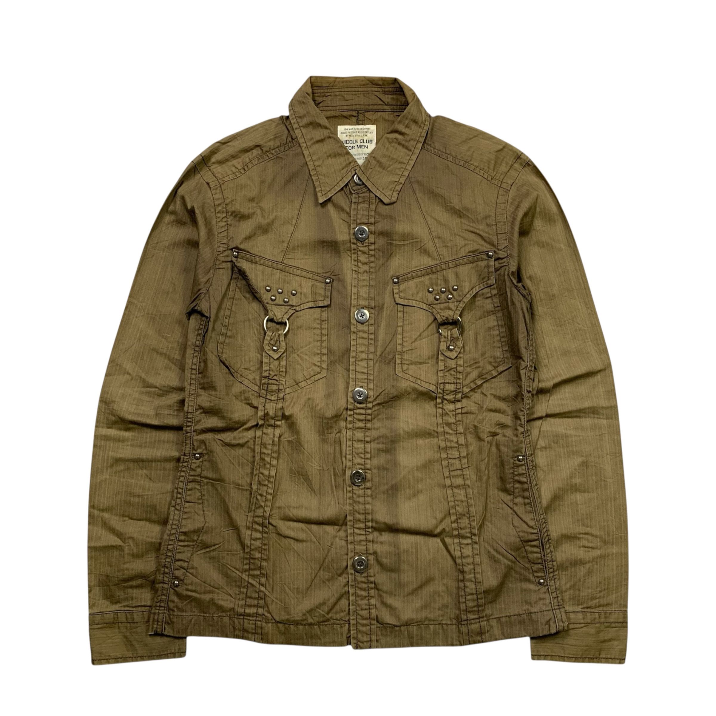 Japanese Brand Nicole CFM Studded Lgb Ifsix Style Shirt Size US M / EU 48-50 / 2 - 1 Thumbnail