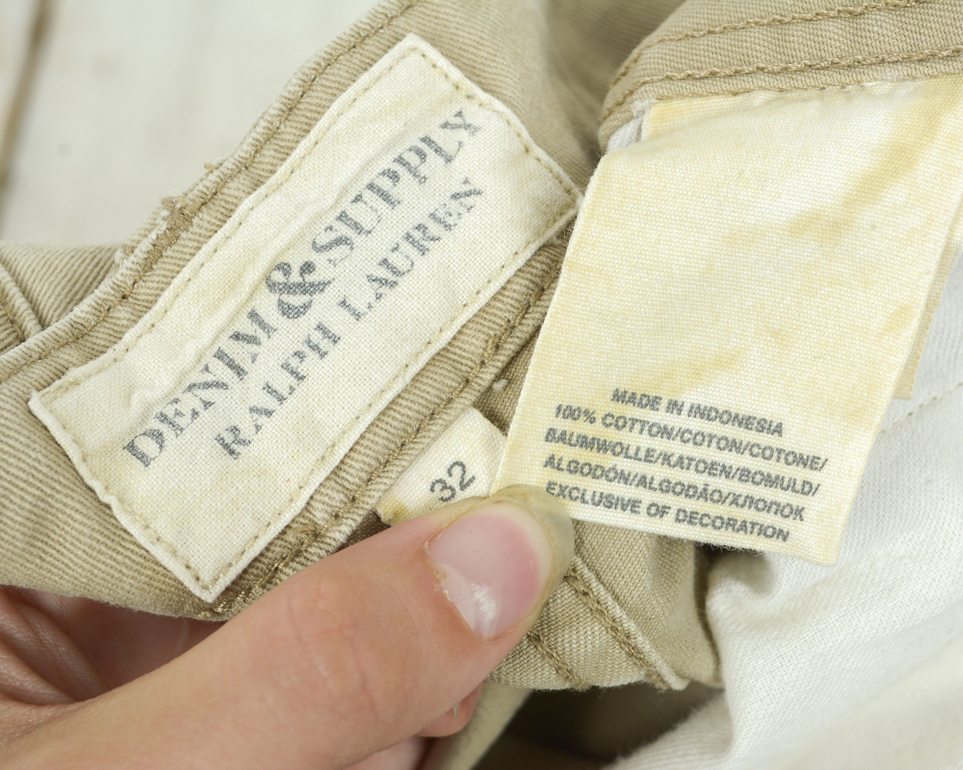 Polo Ralph Lauren RALPH LAUREN Mens W32 Beige Shorts Bottoms Capri Bermudas Size US 32 / EU 48 - 6 Thumbnail