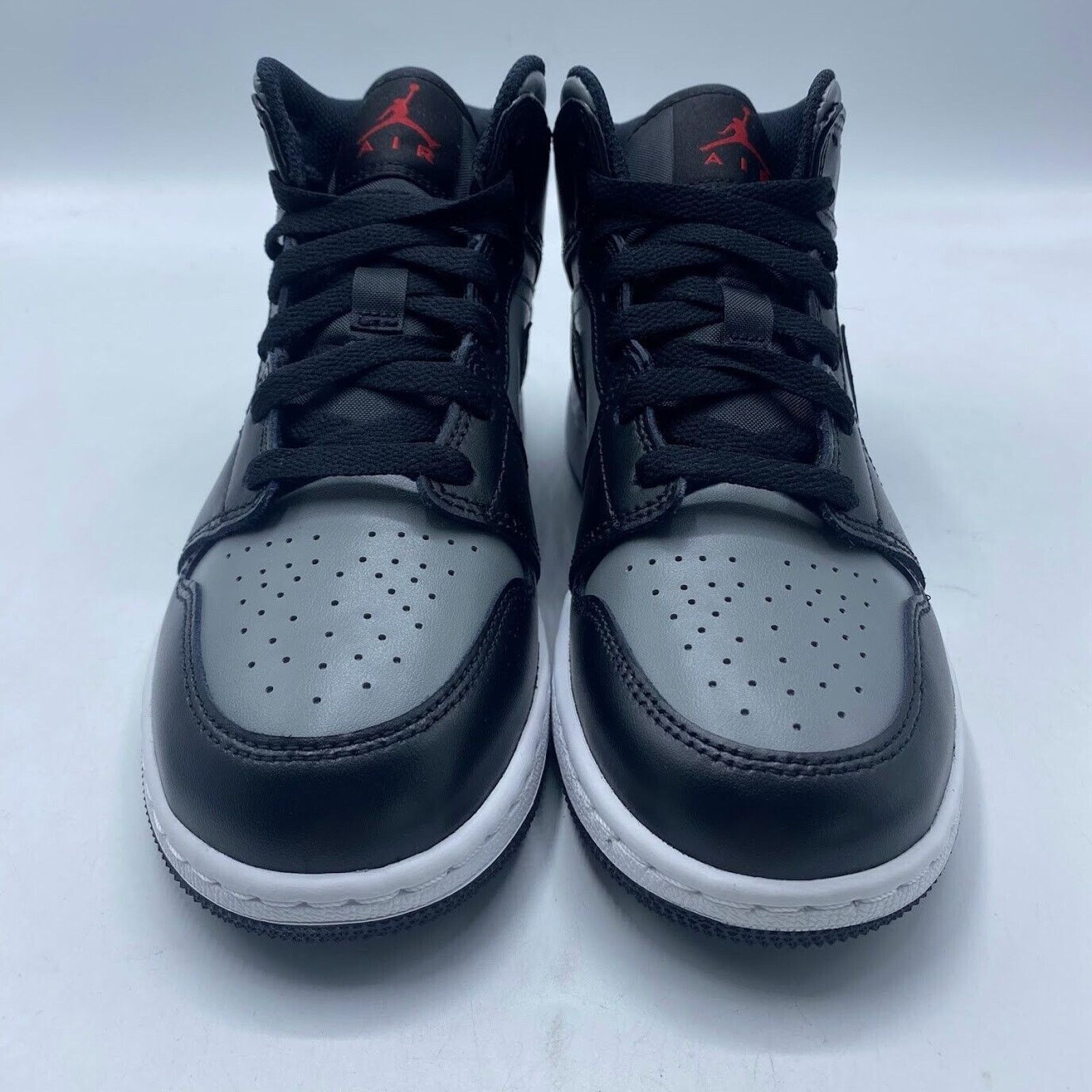 Nike NEW Air Jordan 1 Mid (GS) Black Shadow Red 554725 096 Size US 5 / EU 37 - 4 Thumbnail