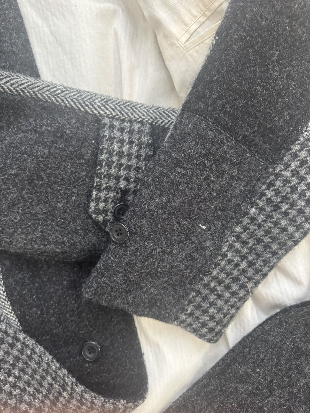 Beams Plus Beams + Harris Tweed Balmacaan Coat Size US XL / EU 56 / 4 - 6 Thumbnail