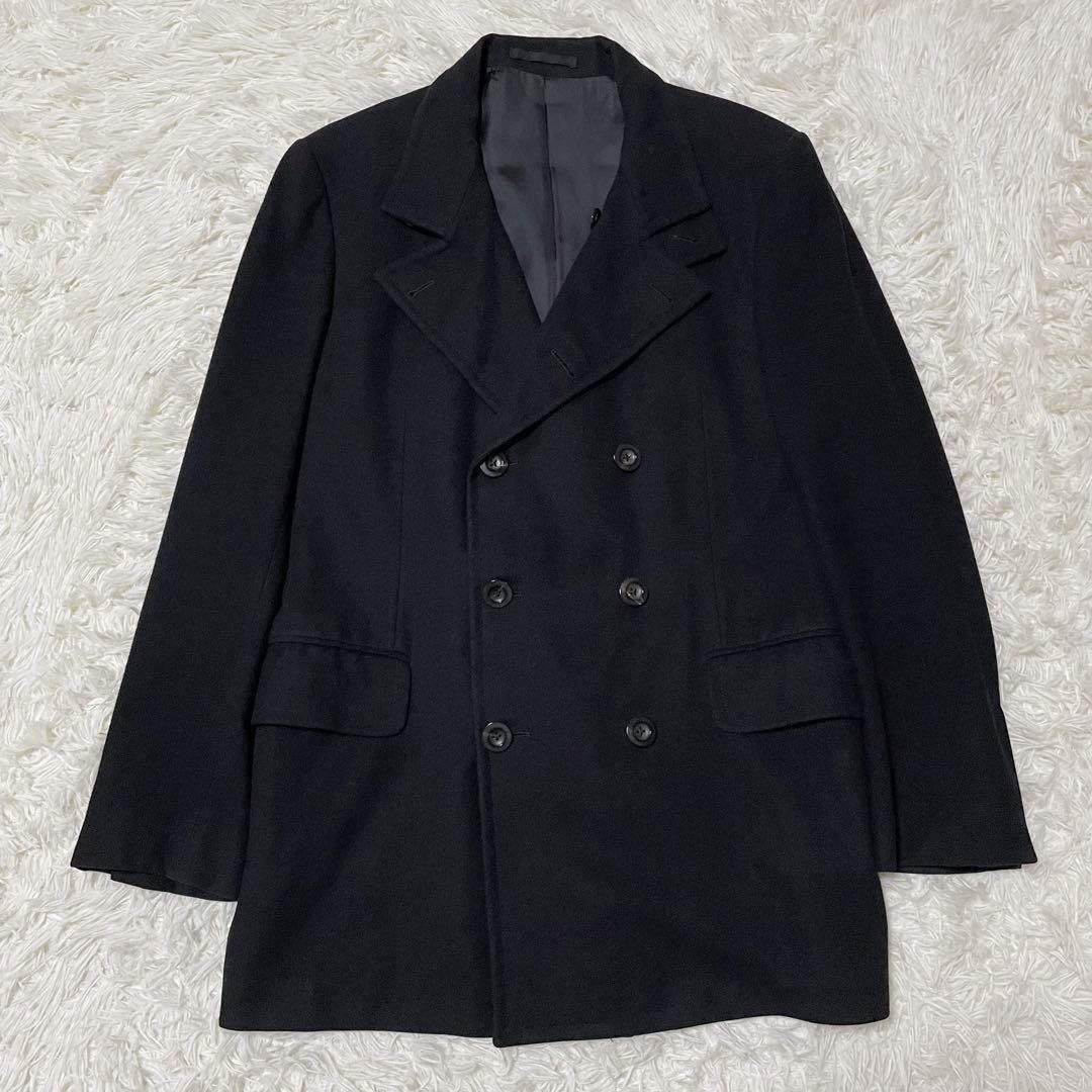 Gucci Gucci Peacoat Men's 50 Black Wool Coat Size US M / EU 48-50 / 2 - 1 Thumbnail