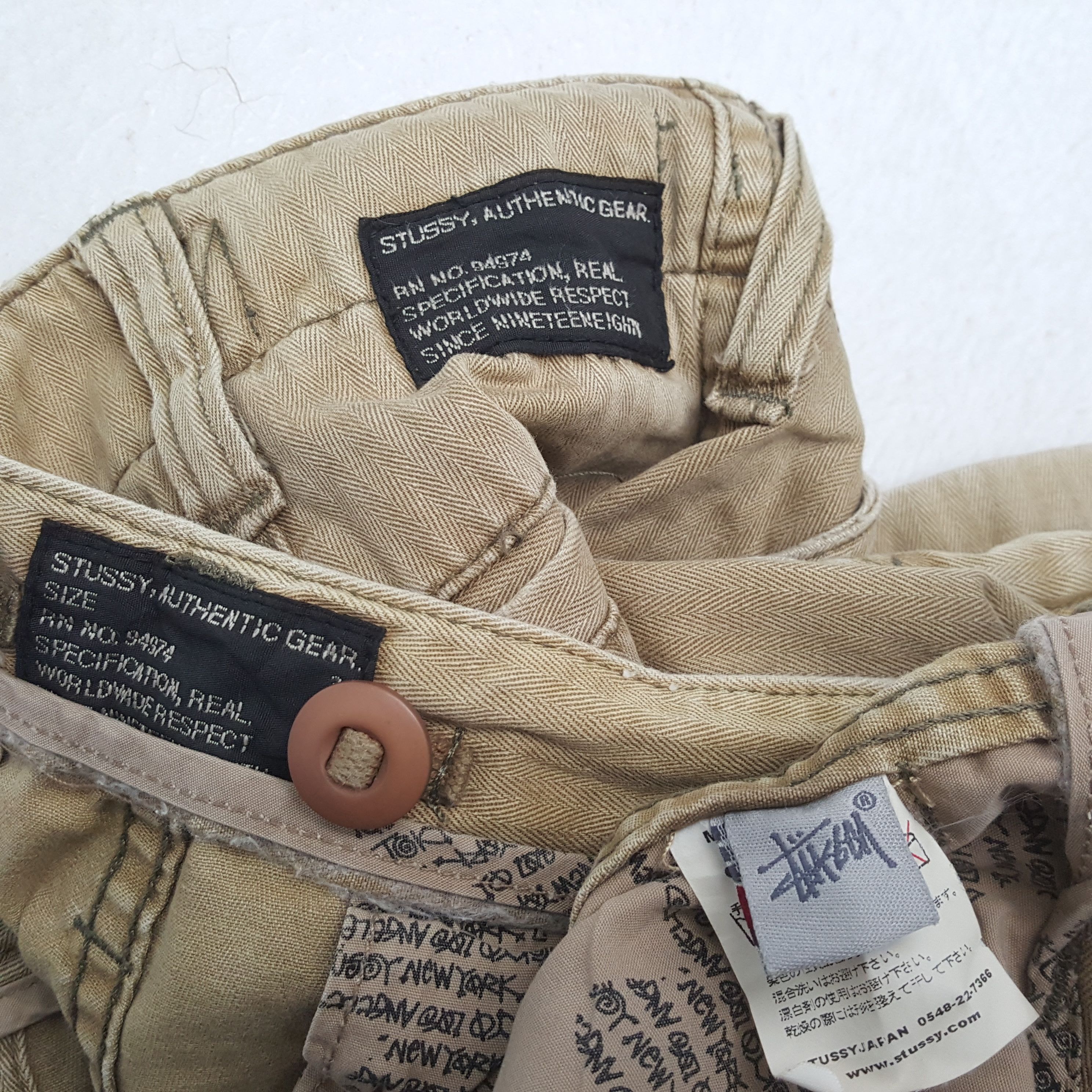 Stussy × Vintage Vintage STUSSY American Streetwear Skateboard Shorts Pants Size US 30 / EU 46 - 11 Thumbnail