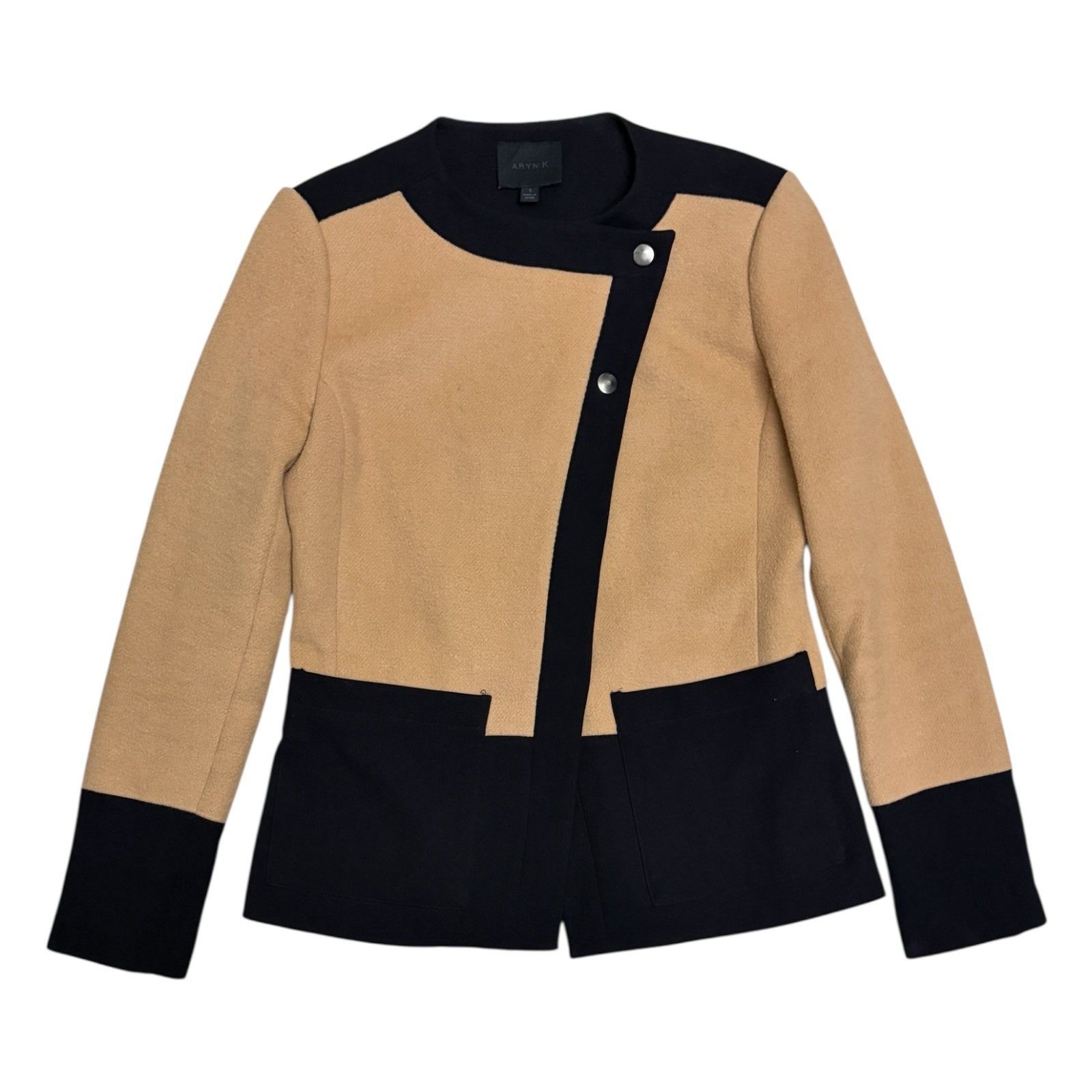 Other ARYN K Wool Luxury Designer Business Casual Jacket Small Size S / US 4 / IT 40 - 2 Thumbnail