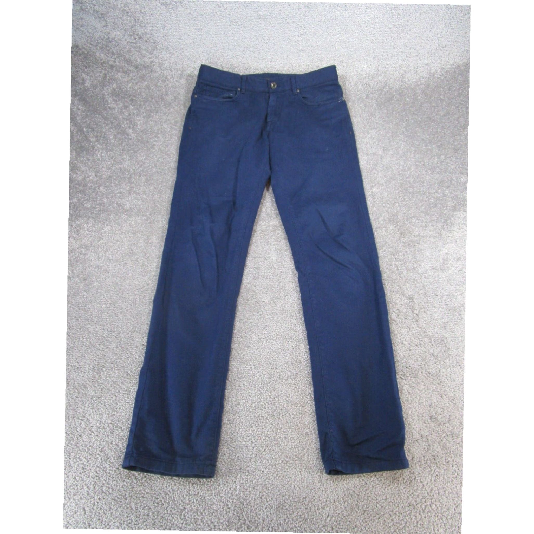 Zara Mens Zara Dark Blue Cotton Skinny Fit 30 Pants Size US 30 / EU 46 - 1 Thumbnail