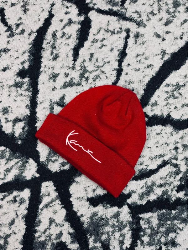Karl Kani Karl Kani winter hat red logo Size ONE SIZE - 2 Thumbnail