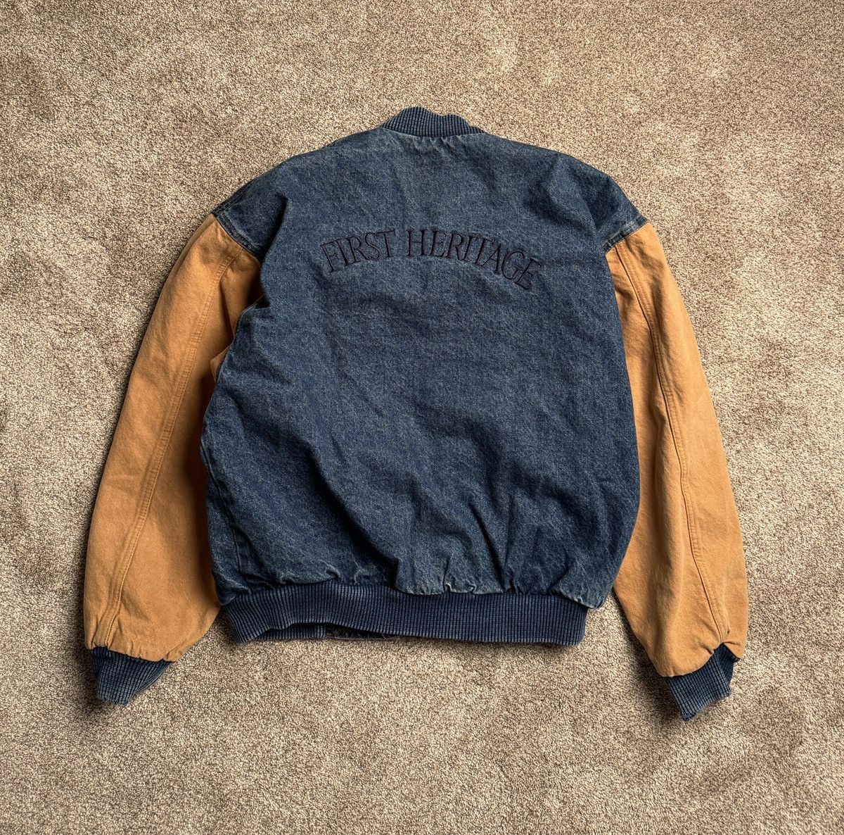 Other VINTAGE FIRST HERITAGE DENIM COLLEGIATE JACKET Size US M / EU 48-50 / 2 - 6 Thumbnail