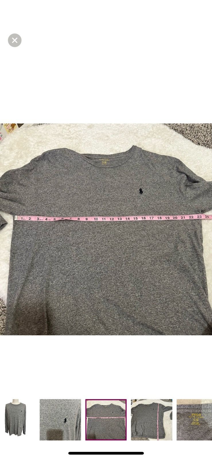 Polo Ralph Lauren Polo Ralph Lauren large long sleeve tee Size US L / EU 52-54 / 3 - 6 Thumbnail