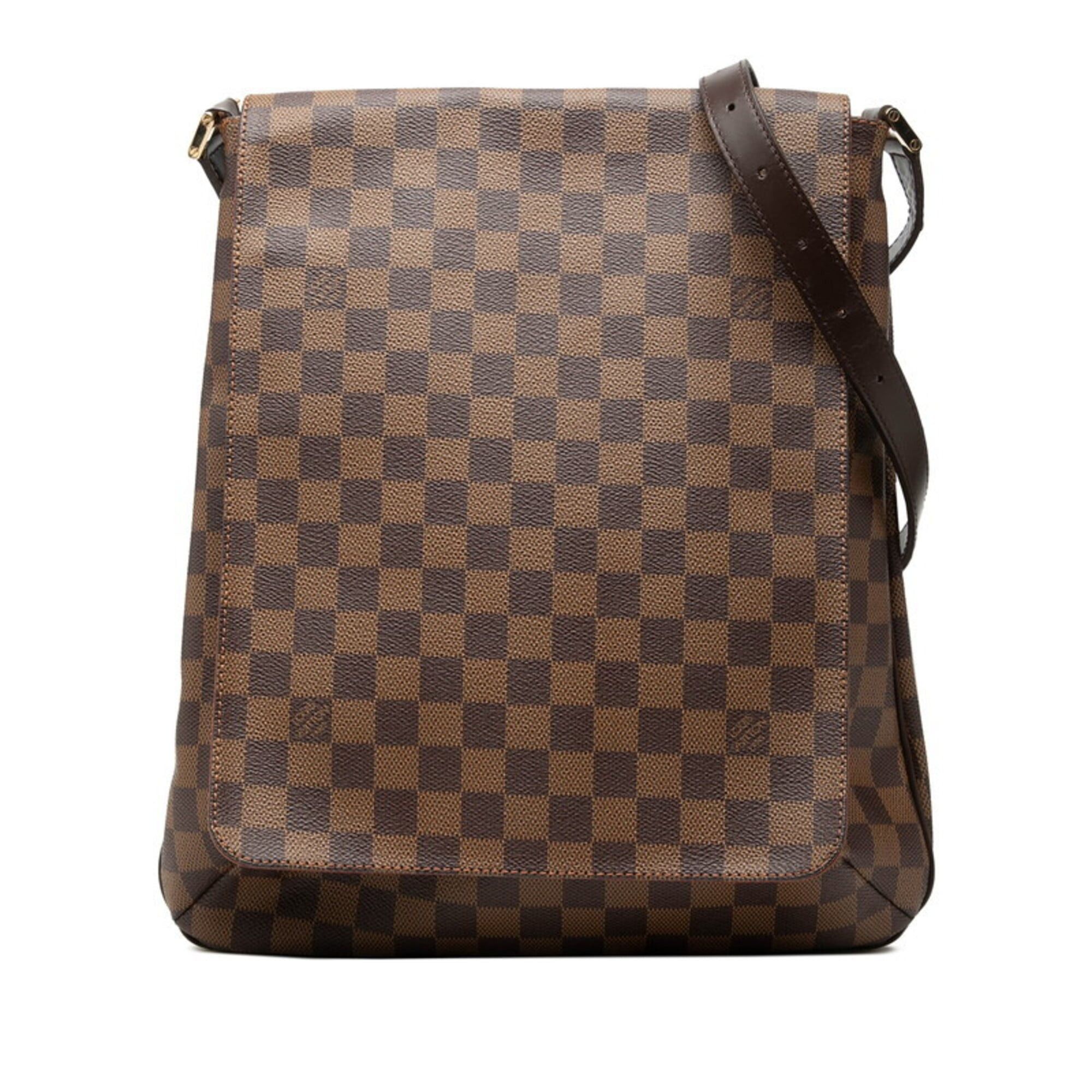 Louis Vuitton Louis Vuitton Damier Musette Crossbody Shoulder Bag N51302 Brown Leather Women's LOUIS VUITTON Size ONE SIZE - 1 Thumbnail
