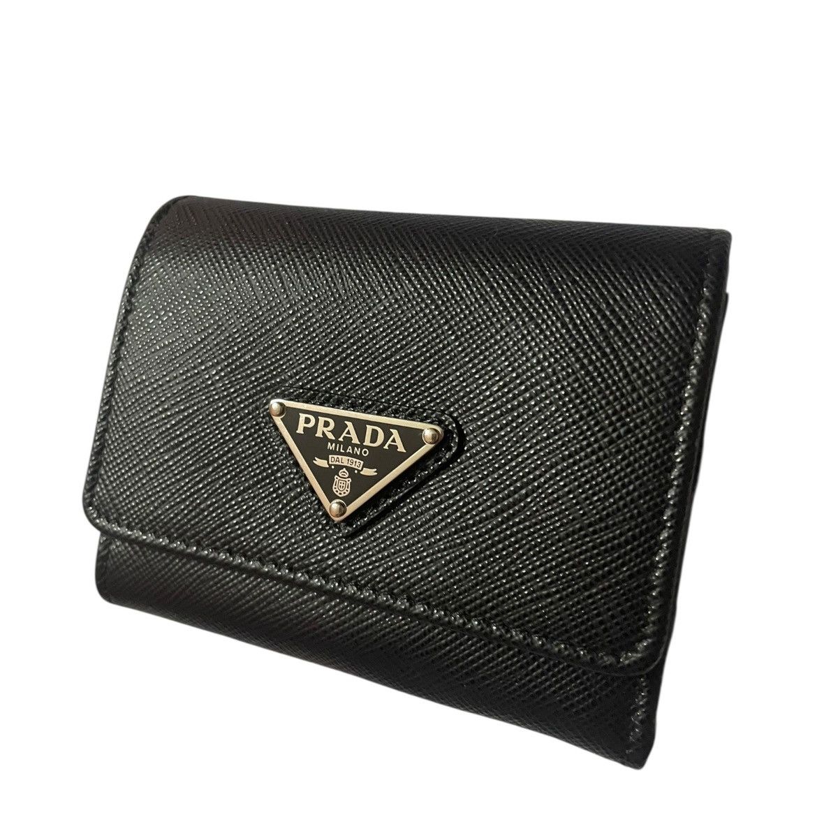 Prada Wallet Prada in Saffiano black leather Size ONE SIZE - 1 Thumbnail