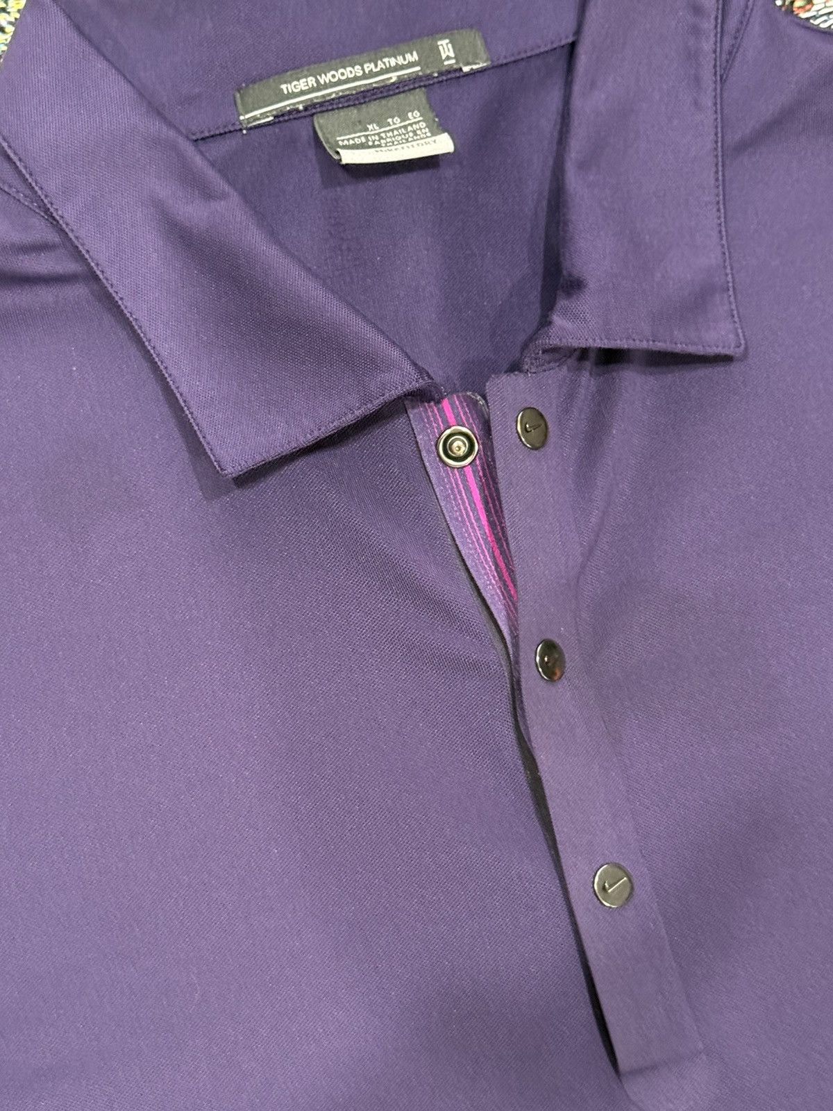 Nike × Tiger Woods Purple Nike X Tiger Woods Platinum golf polo Size US XL / EU 56 / 4 - 2 Thumbnail