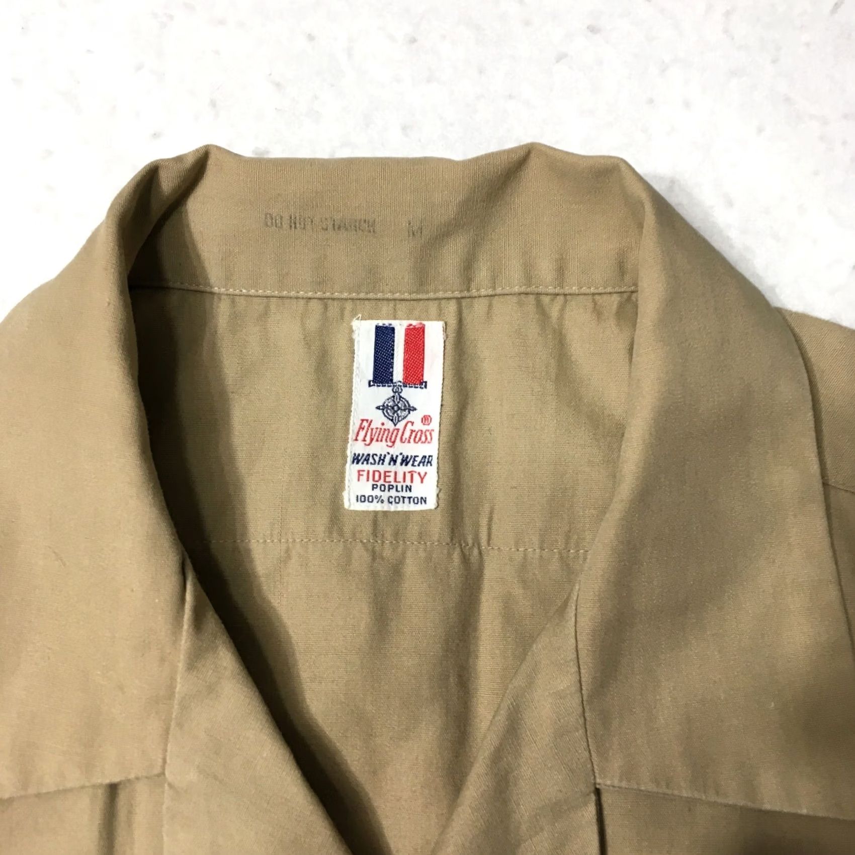 Vintage VINTAGE Flying Cross Shirt Adult Medium Blue Casual Cotton Poly 70s Mens Size US M / EU 48-50 / 2 - 2 Thumbnail