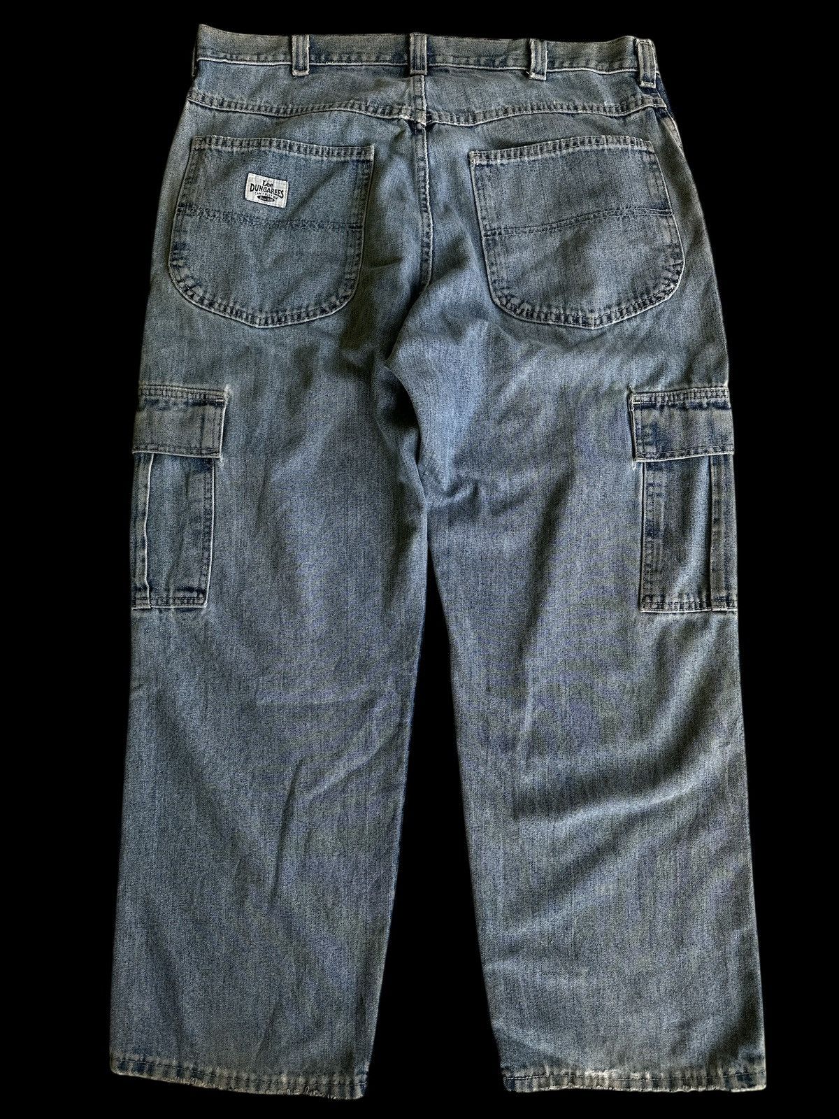 Vintage Distress Denim💥 Vintage Lee Dungaree Capenter💥 Size US 38 / EU 54 - 2 Thumbnail