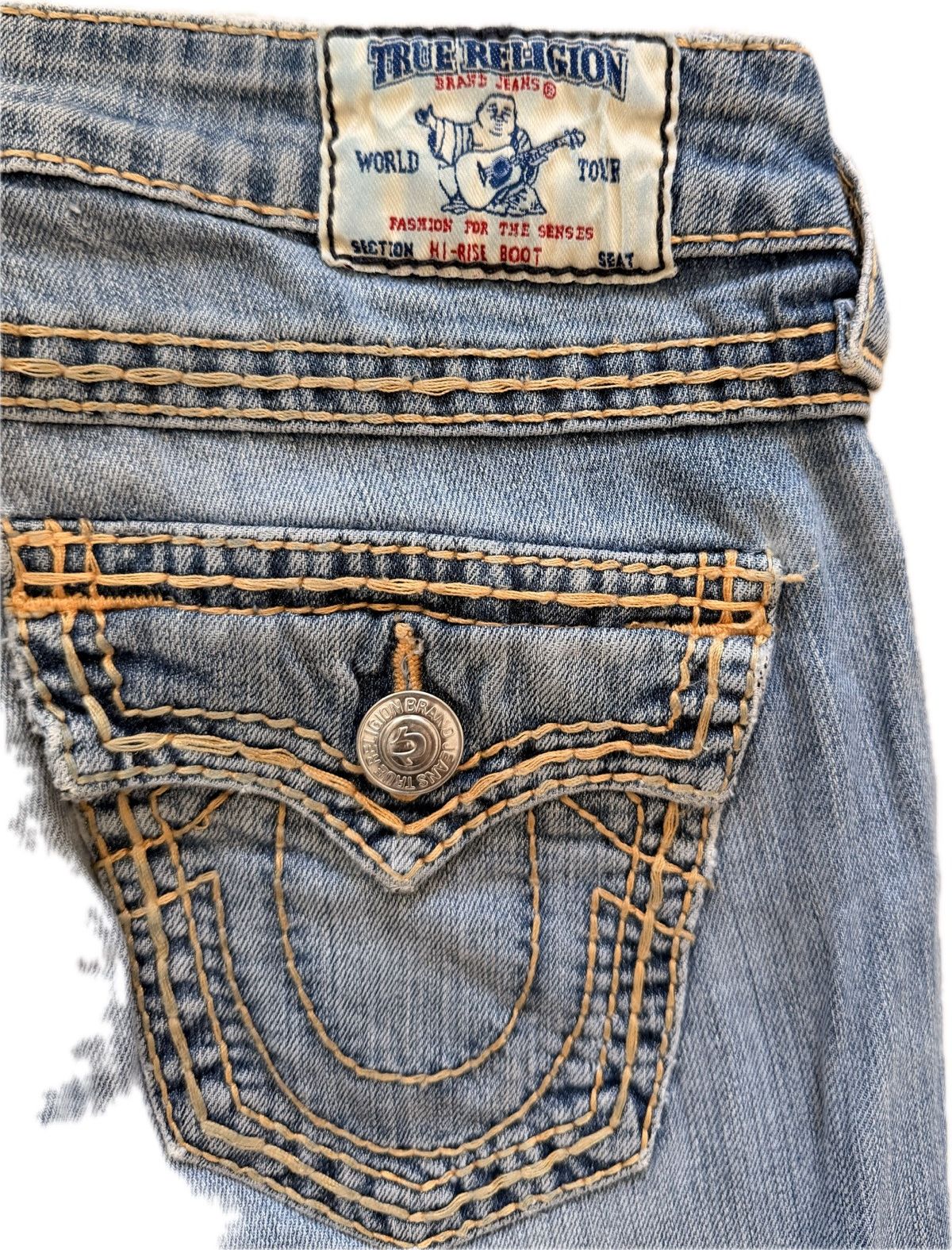 True Religion Hi-Rise Boot Flared Jeans Size 26" / US 2 / IT 38 - 3 Thumbnail
