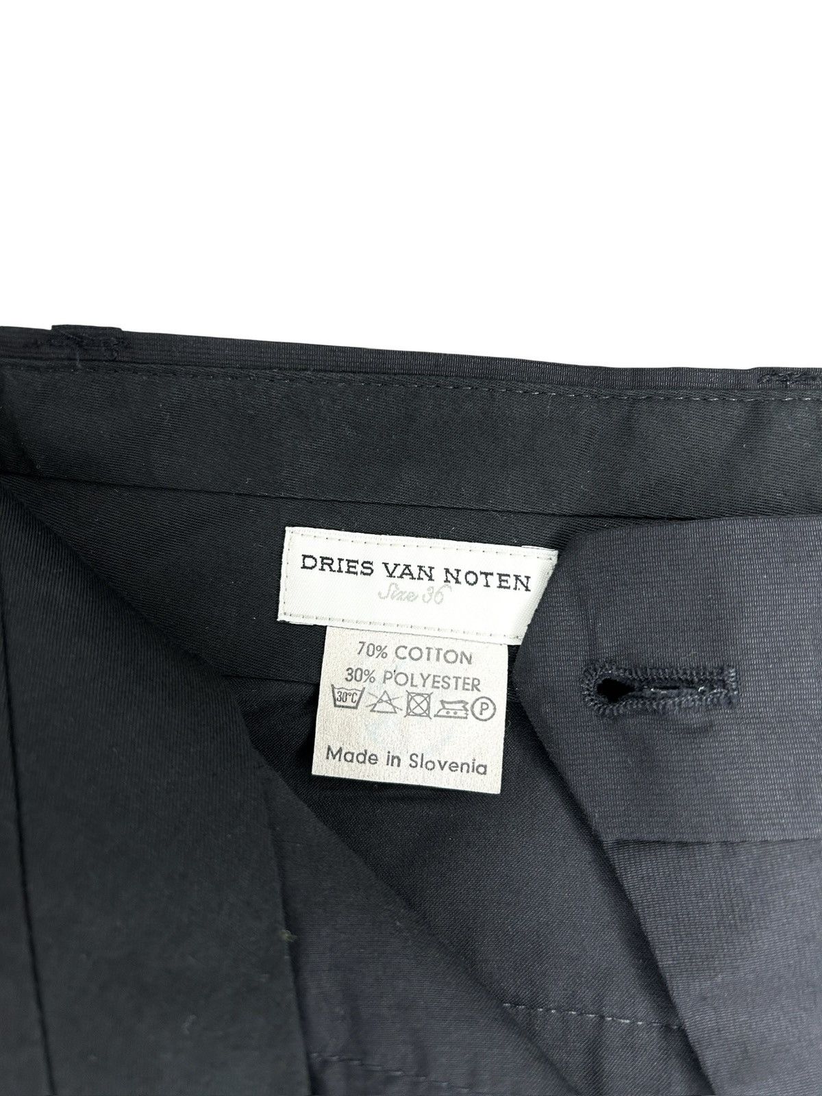 Dries Van Noten 00s Tailored Trousers Size 26" / US 2 / IT 38 - 4 Thumbnail