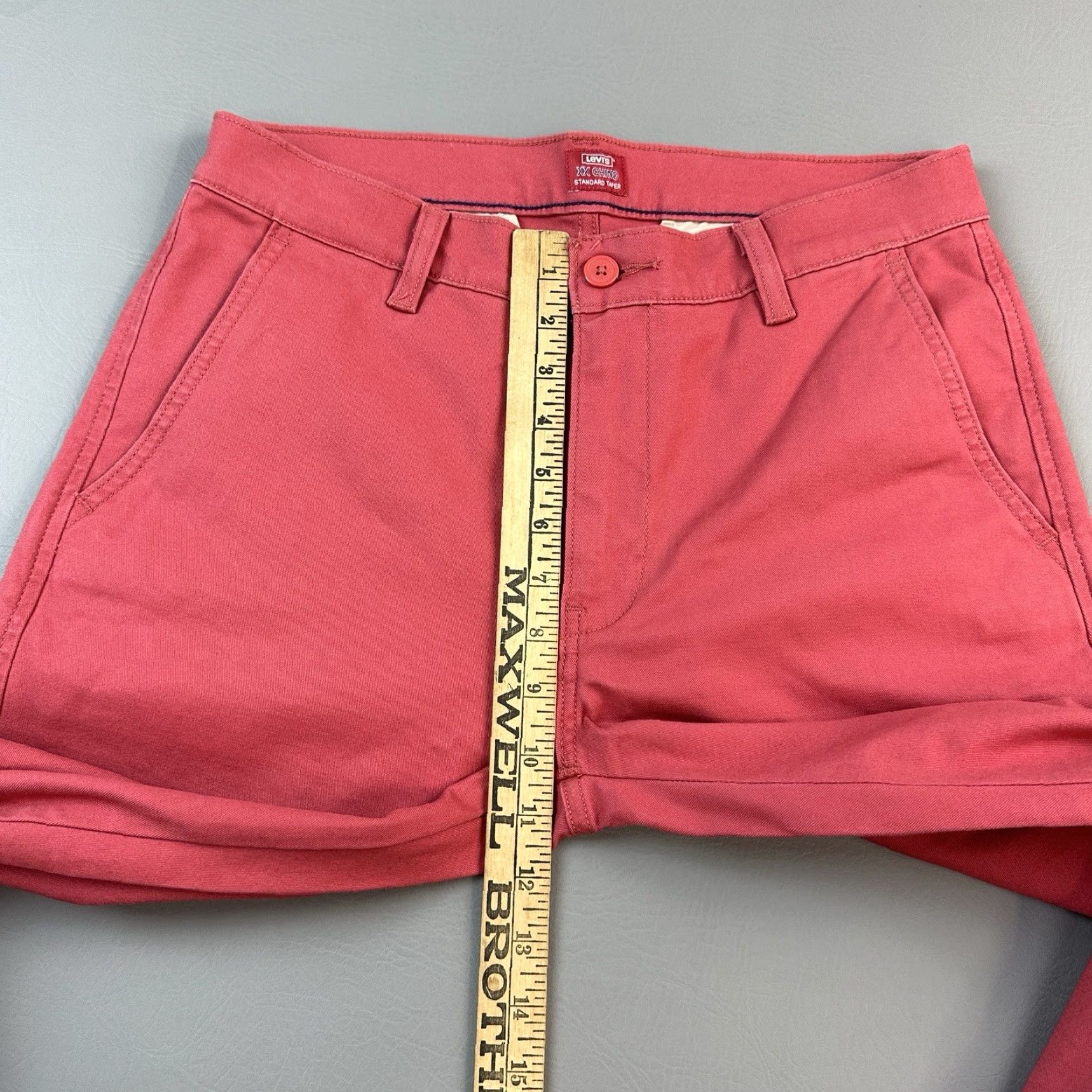 Levi's Levi's Chino Pants Mens 30x30 Rose Red Regular Stretch Casual Tapered Standard XX Logo Pocket Men Size US 30 / EU 46 - 5 Thumbnail