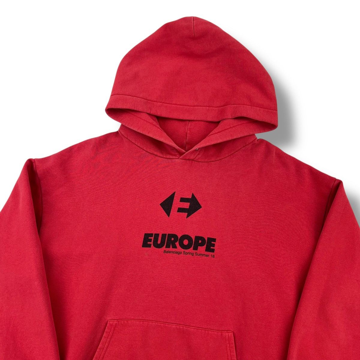 Balenciaga Balenciaga Europe Red Hoodie Size US XL / EU 56 / 4 - 1 Thumbnail