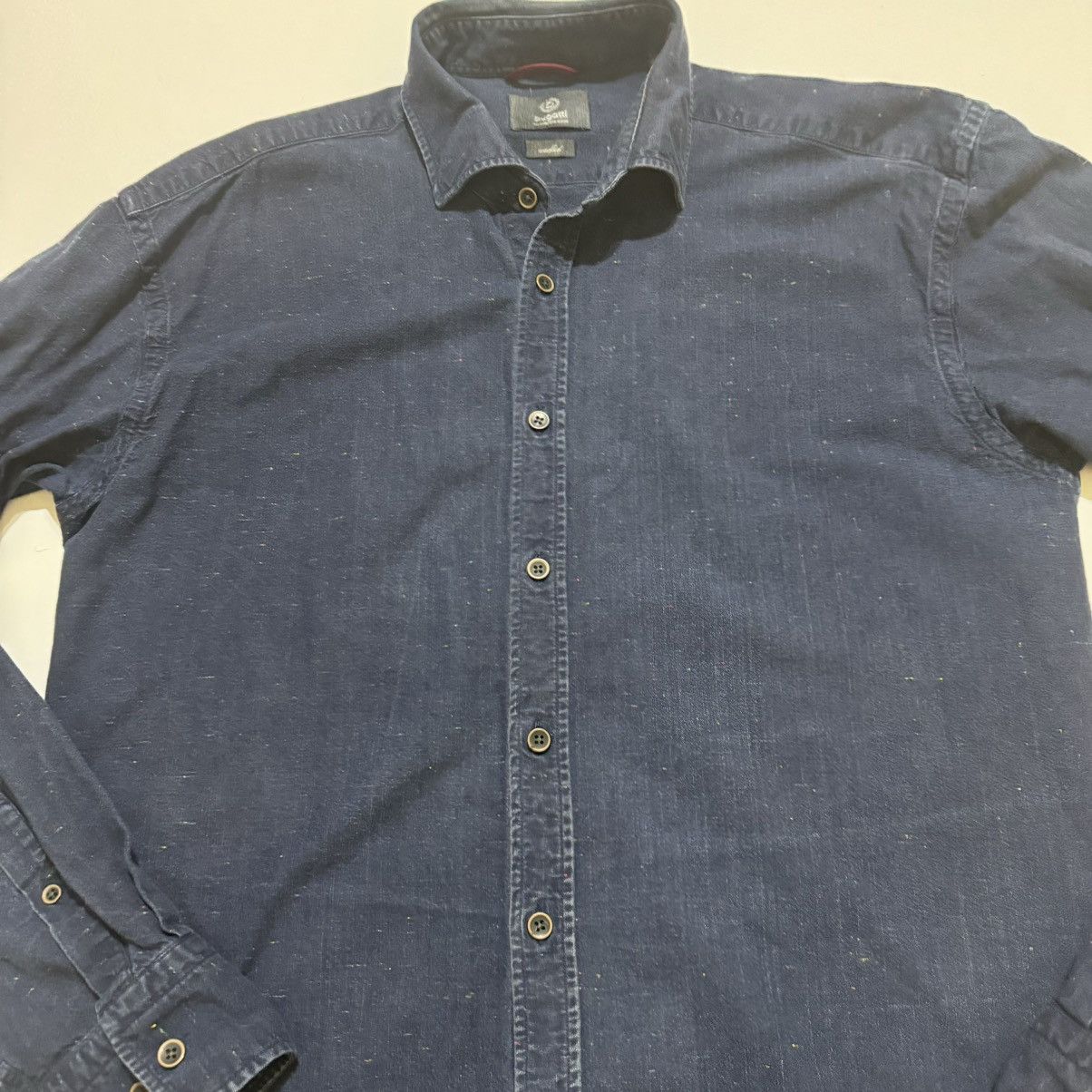 Bugatti × Designer Bugatti The European Brand Men’s Denim Long Sleeved Shirt Size US M / EU 48-50 / 2 - 2 Thumbnail