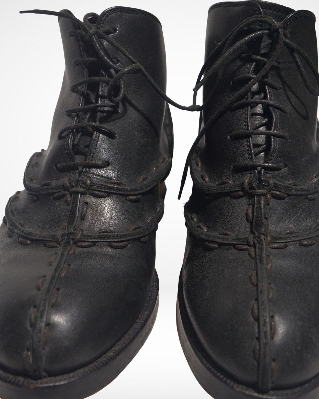 Jean Paul Gaultier JPG Homme FW04 Remade Patchwork Pirate Boots Size US 7.5 / EU 40-41 - 11 Thumbnail