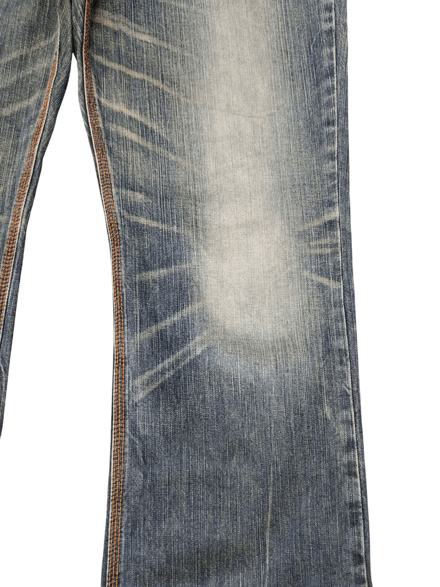 Kapital Vintage Edwin Buckle Back Distress Faded Clawmark Denim Jean Size US 36 / EU 52 - 5 Thumbnail