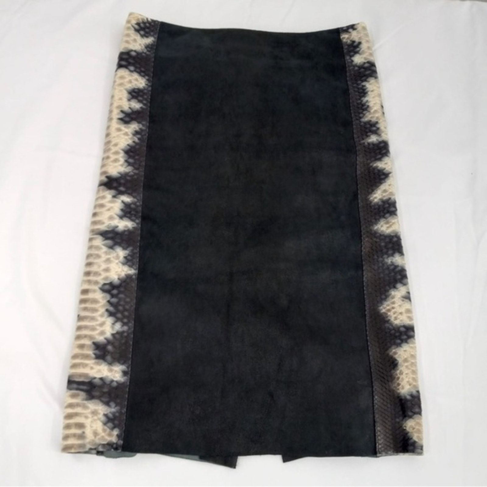 DROME leather/phyton skin skirt Sz S