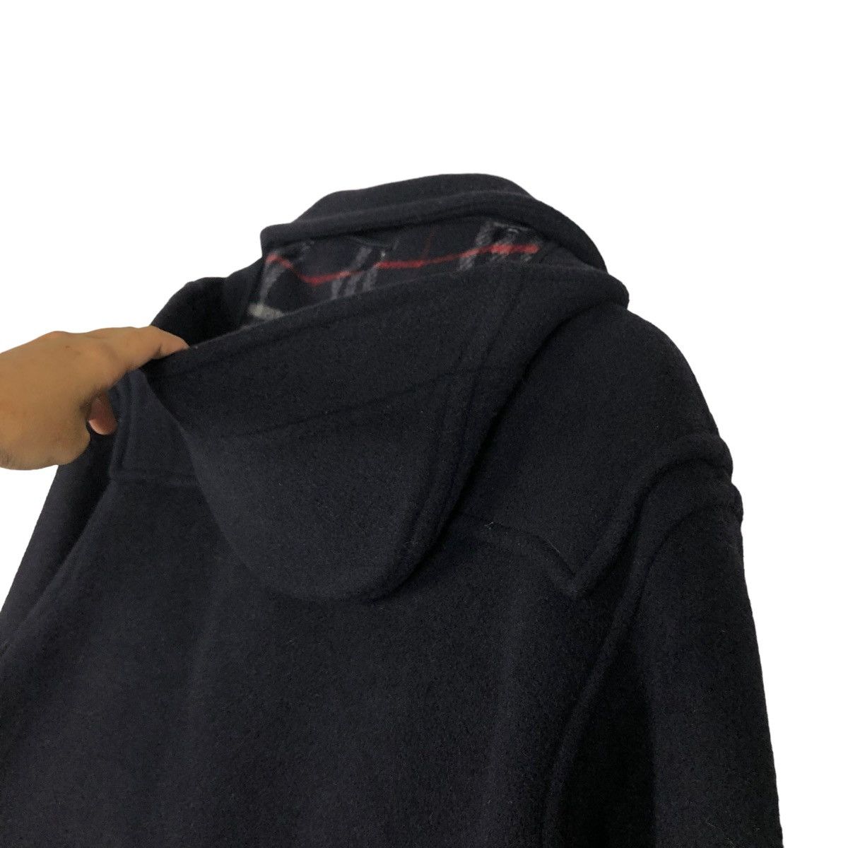Burberry 🌺VINTAGE BURBERRY MADE IN ENGLAND WOOL DUFFLE LONG JACKET Size US L / EU 52-54 / 3 - 12 Thumbnail