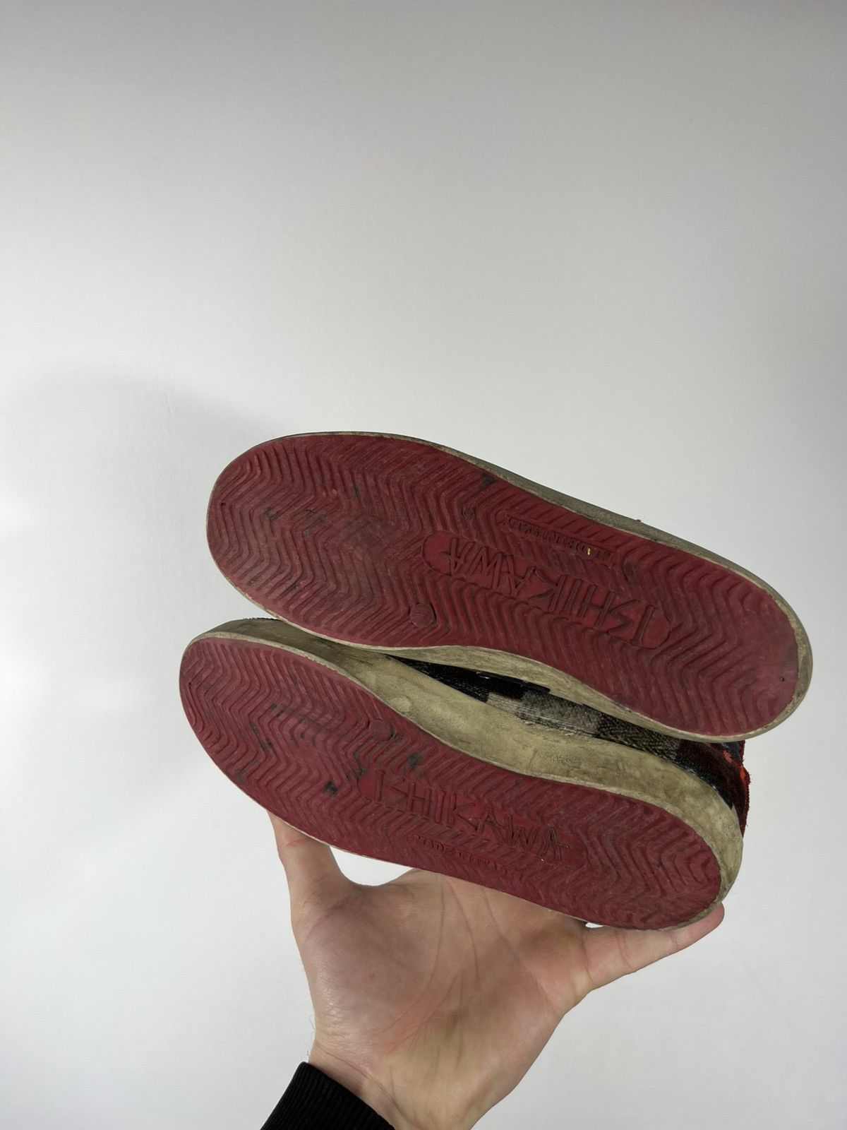 Other Ishikawa Handmade Patchwork High Top Sneakers Shoes EU 38 Size US 7 / IT 37 - 14 Thumbnail