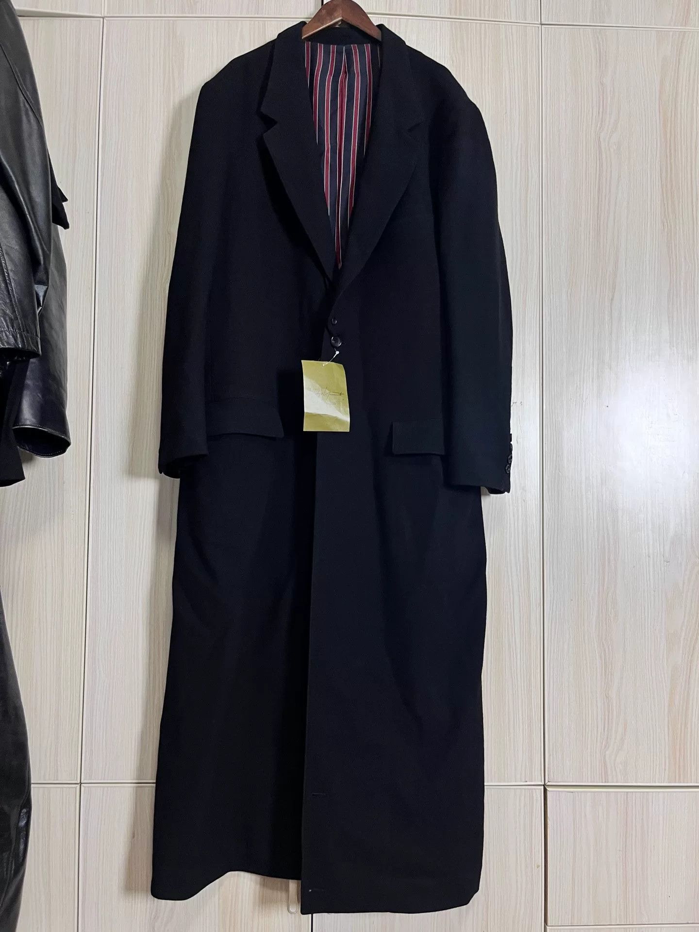 Yohji Yamamoto Yohji Yamamoto Black Striped Coat Size US XL / EU 56 / 4 - 1 Thumbnail