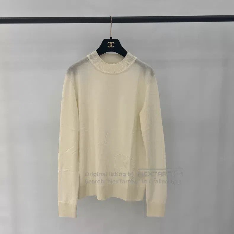 Hermes Hermes Beige Knit Sweater Size XS / US 0-2 / IT 36-38 - 1 Thumbnail