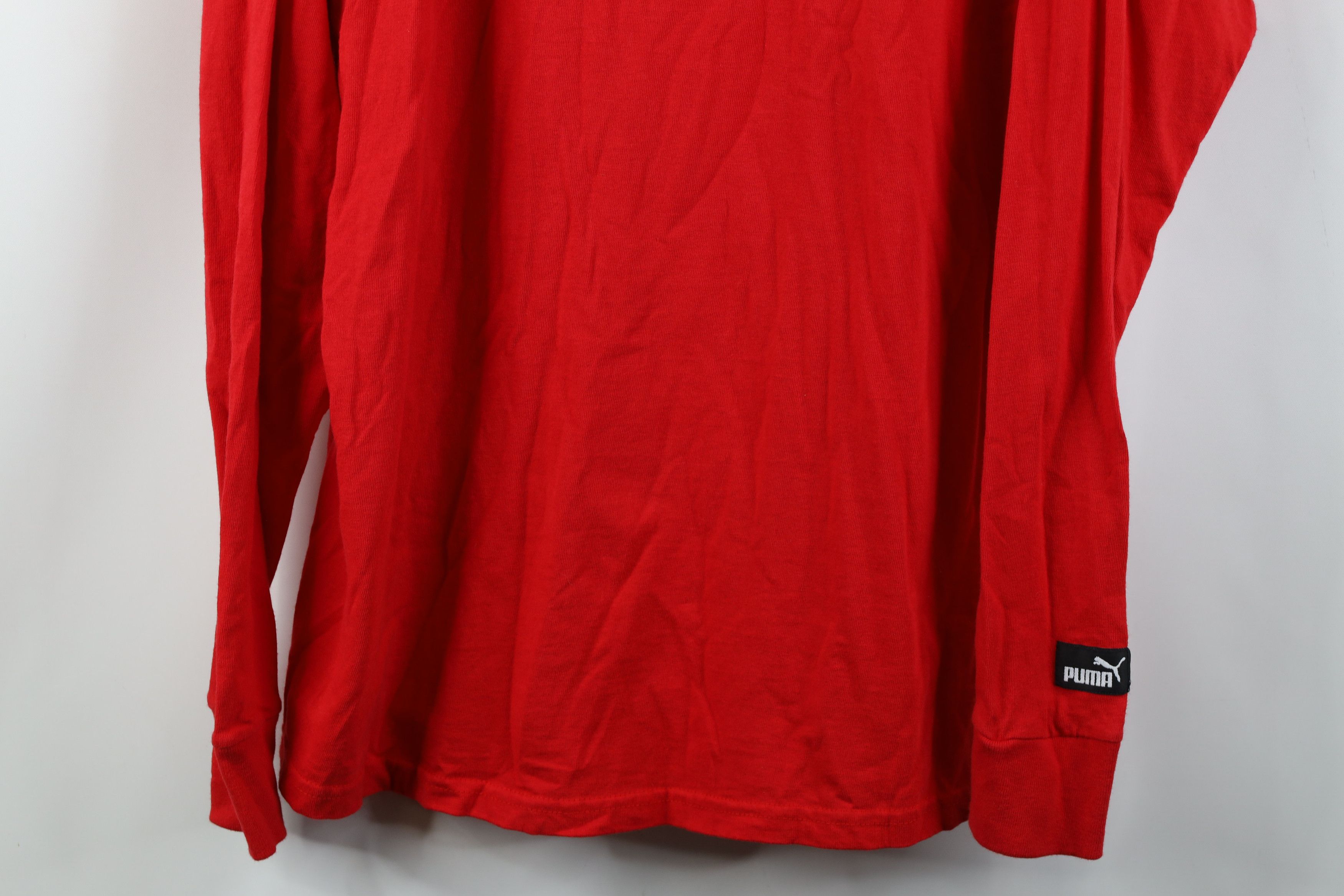 Puma Vintage 90s Puma Red Wings Mock Neck Long Sleeve T-Shirt Size US M / EU 48-50 / 2 - 3 Thumbnail