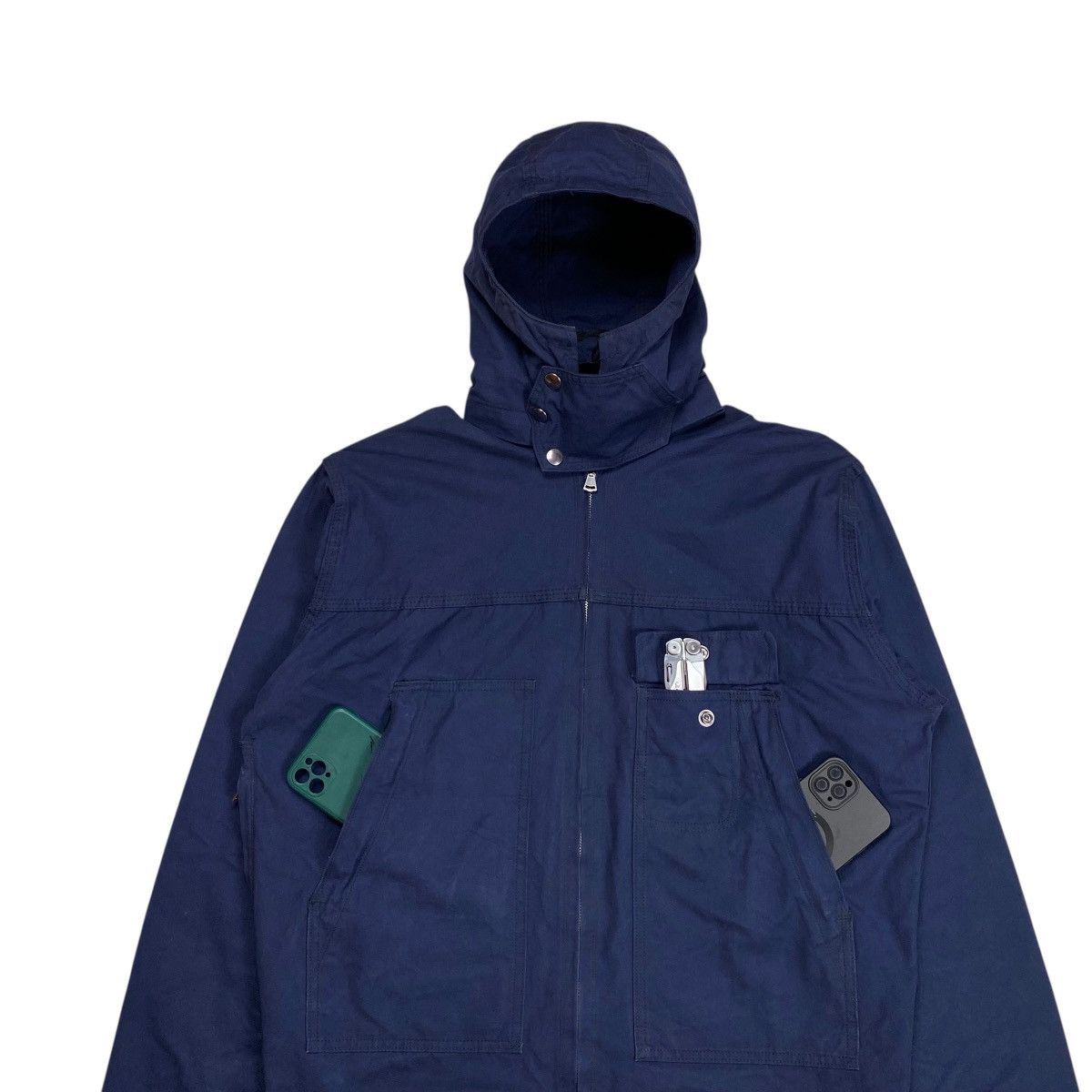 Heller's Cafe × Warehouse Heller’s Cafe Warehouse Pullover Smock Canvas Jacket Size US M / EU 48-50 / 2 - 7 Thumbnail