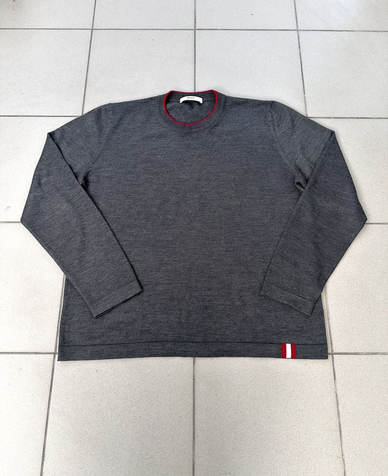 Bally Bally wool merino sweater boxy basic Size US M / EU 48-50 / 2 - 2 Thumbnail