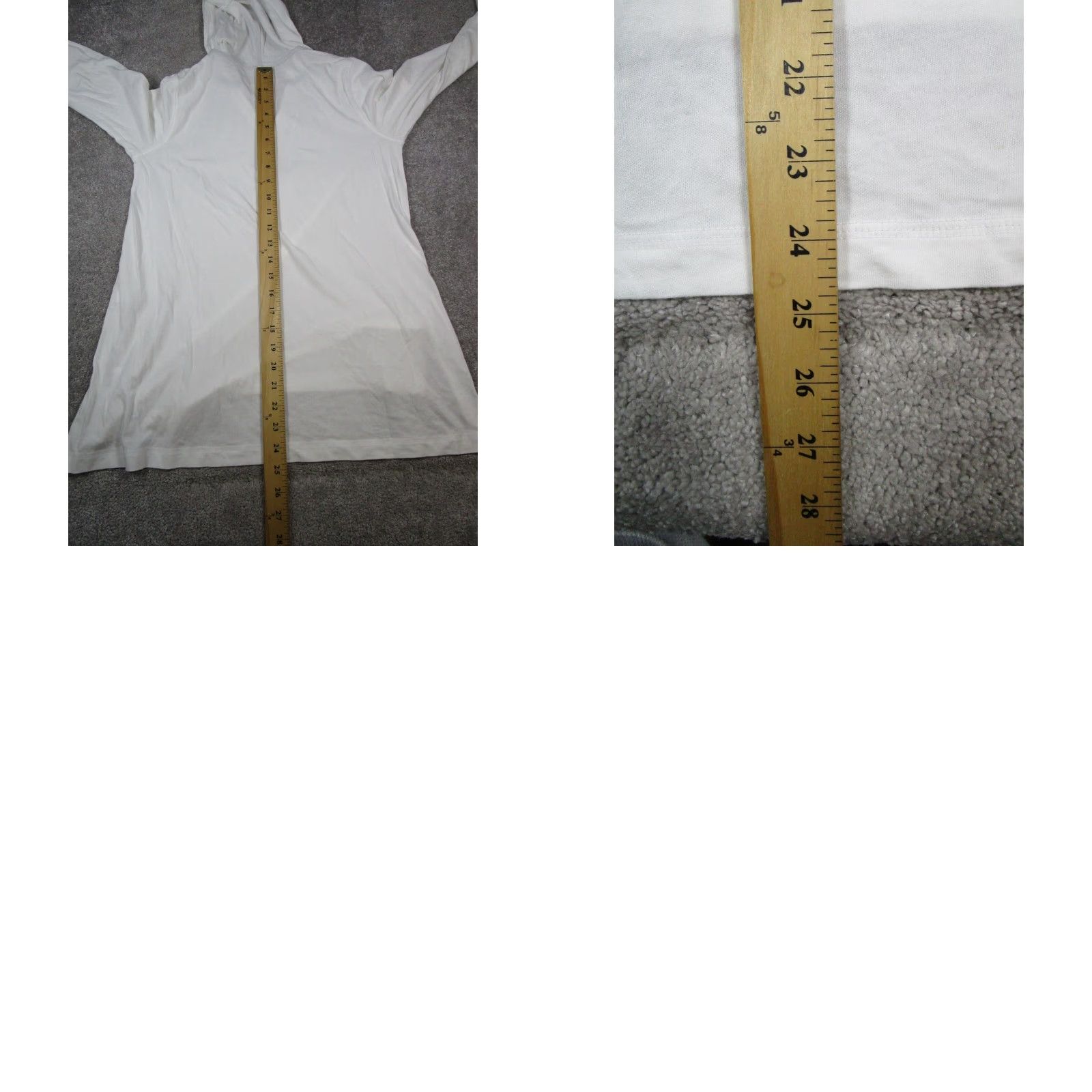 J. Jill J.Jill Fit Everyday Hoodie Womens XS Petite White Cotton Blend Pullover Size XS / US 0-2 / IT 36-38 - 8 Thumbnail