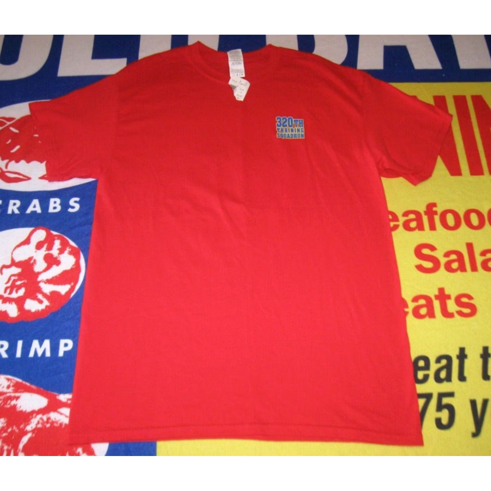 Gildan Nike 320th Training Squadron T Shirt Men M Red Erwin Graphic Print Classic Gildan Cotton Short Sleeve Logo Military Shirt Mens Size US M / EU 48-50 / 2 - 2 Thumbnail