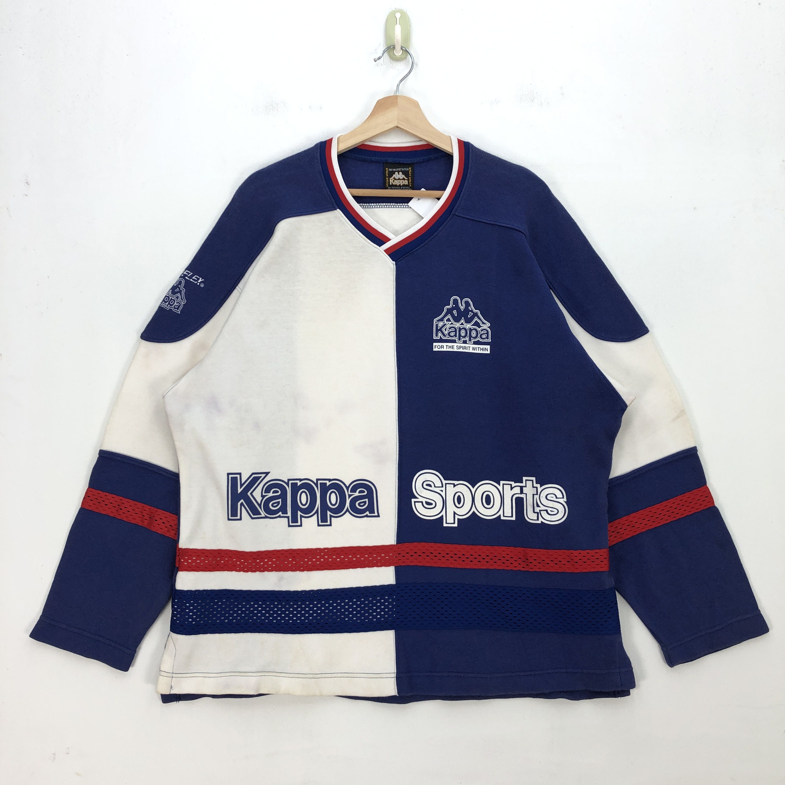 Kappa Vintage 90s Kappa Tshirt Kappa Jersey Polyester NHL Tees Size US L / EU 52-54 / 3 - 1 Thumbnail