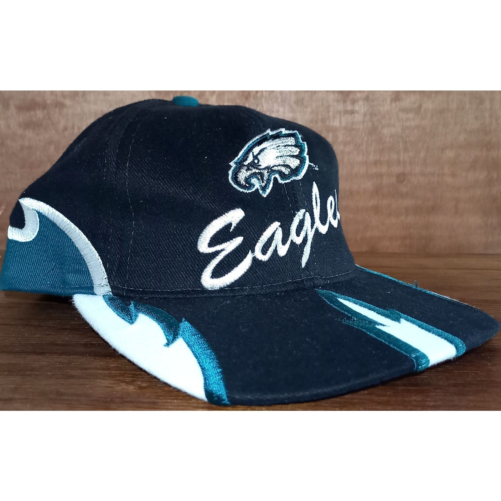NFL × Sports Specialties NEW Philadelphia Eagles 90s snapback FLAME Script NFL vtg Size ONE SIZE - 2 Thumbnail