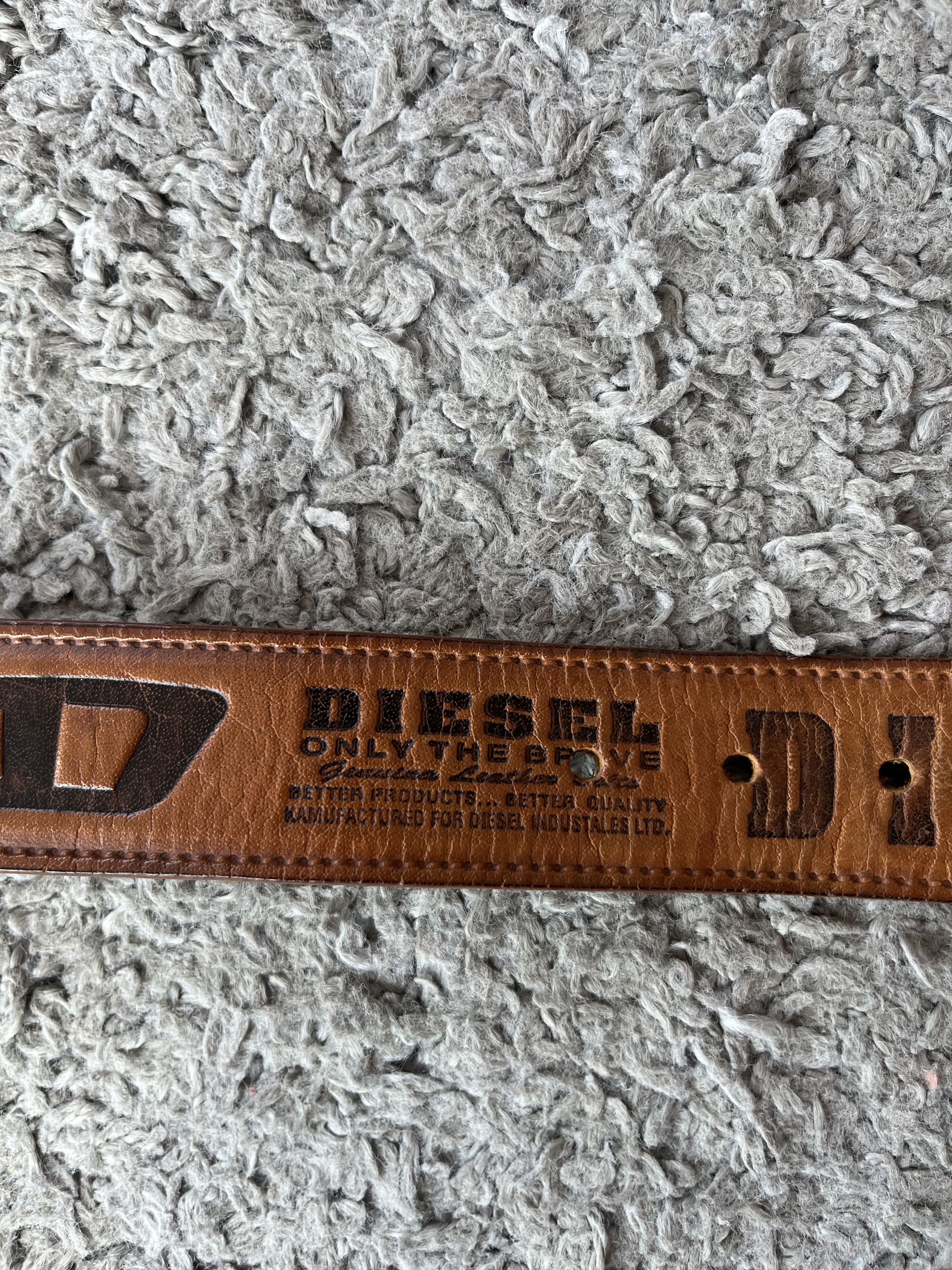 Diesel DIESEL Style Belt Multi Logo 100% Leather Brown Color Size ONE SIZE - 6 Thumbnail