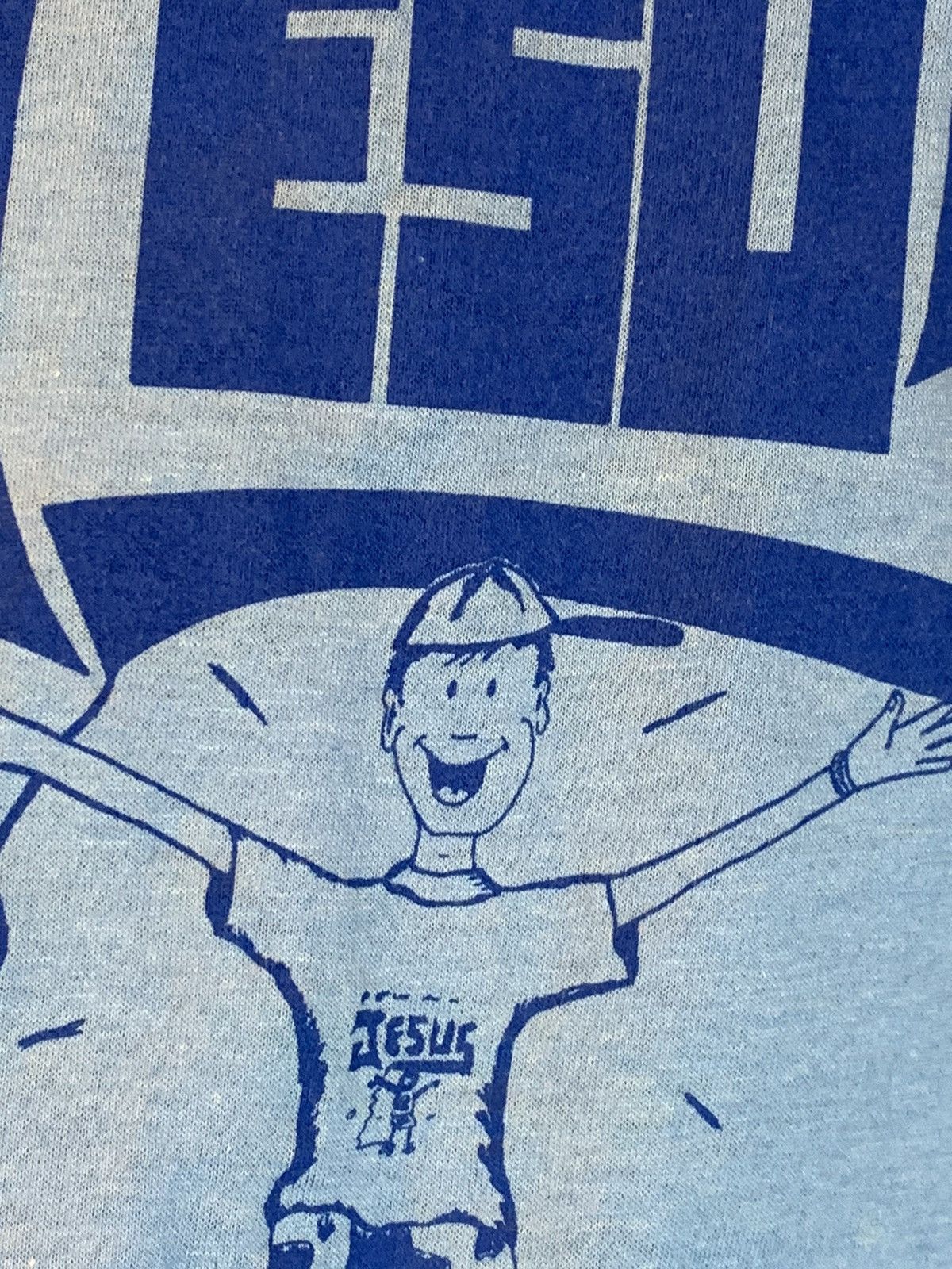 Vintage *RARE* Vintage Plug Into Jesus Christ Single Stitch T-Shirt Size US M / EU 48-50 / 2 - 3 Thumbnail