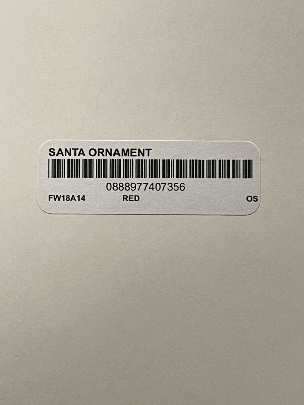 Supreme Supreme Santa Ornament FW18 Red Brand New Size ONE SIZE - 4 Thumbnail