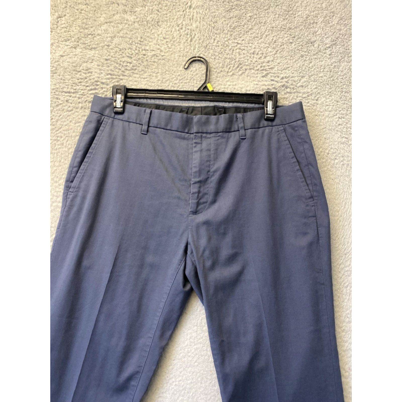 Bonobos BONOBOS Slim Dress Pants Men’s 34x30 Dusty Blue Chino Zip Flat Front Slim Tapered 30 in Inseam Casual Business Travel Men Size US 34 / EU 50 - 2 Thumbnail