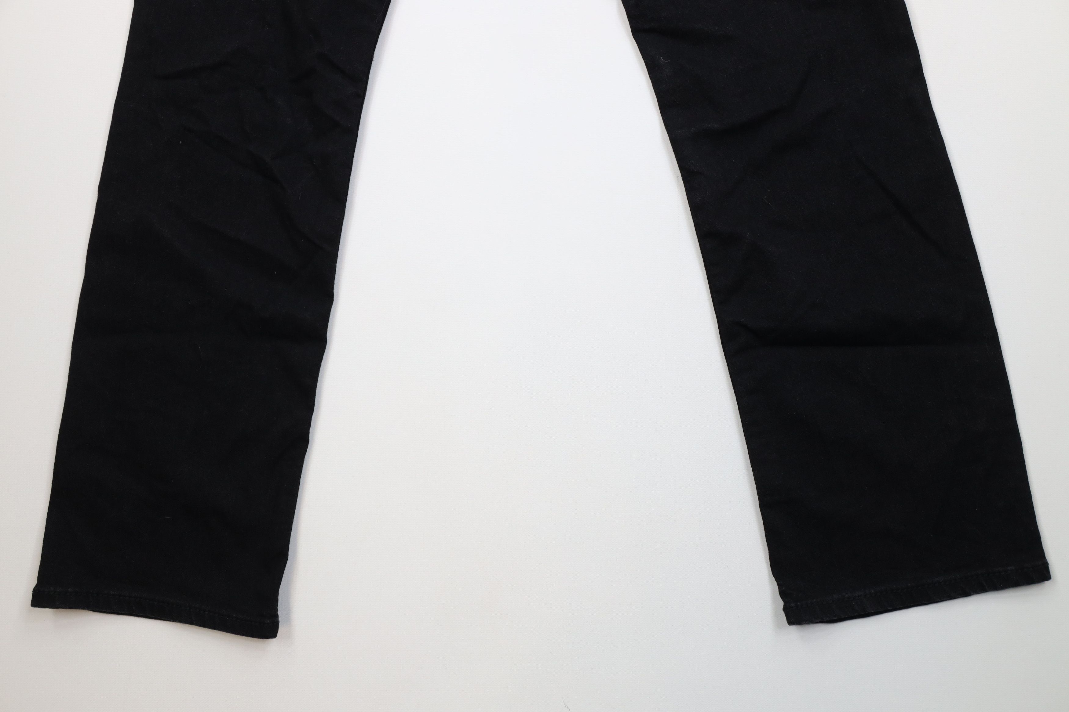 Vintage Buckle Black Thick Stitch Fit No 9 Straight Leg Denim Jeans Size US 29 - 11 Thumbnail