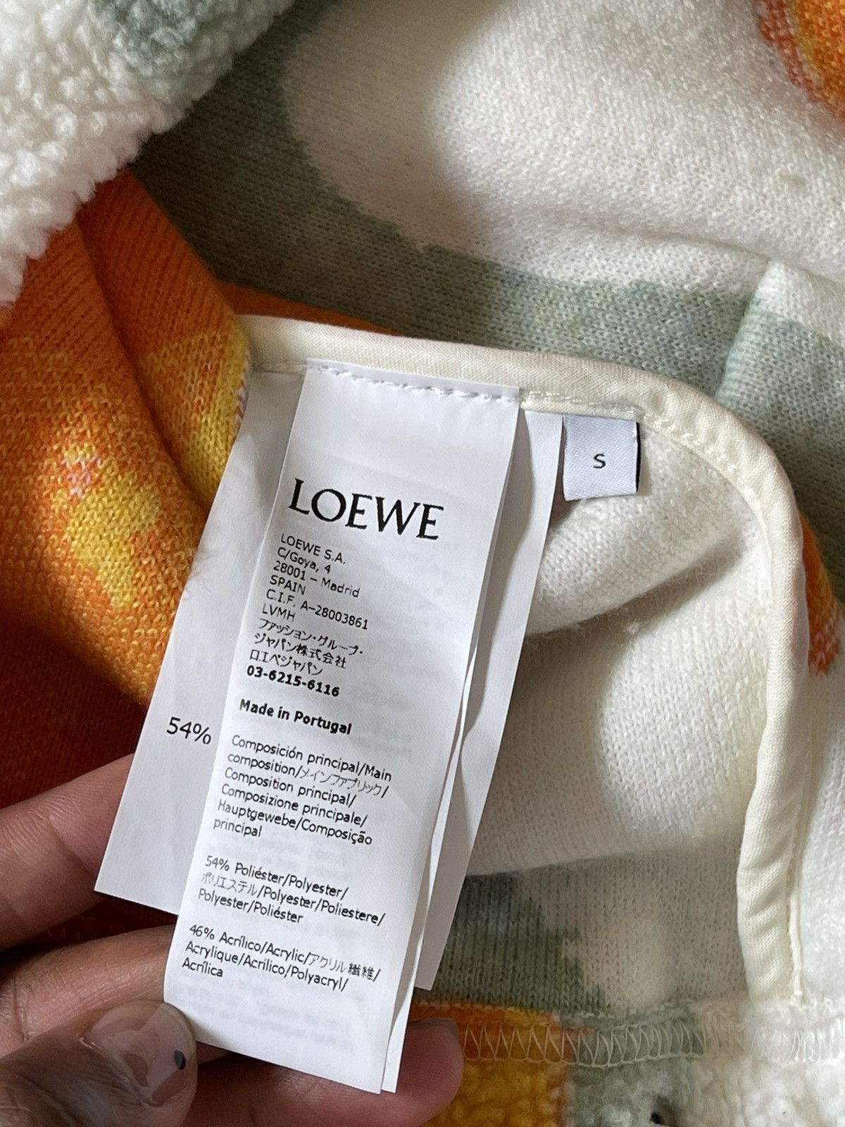 Loewe Loewe Silicone Melange Fleece Jacket Green/Orange Sz. S Size US S / EU 44-46 / 1 - 14 Thumbnail
