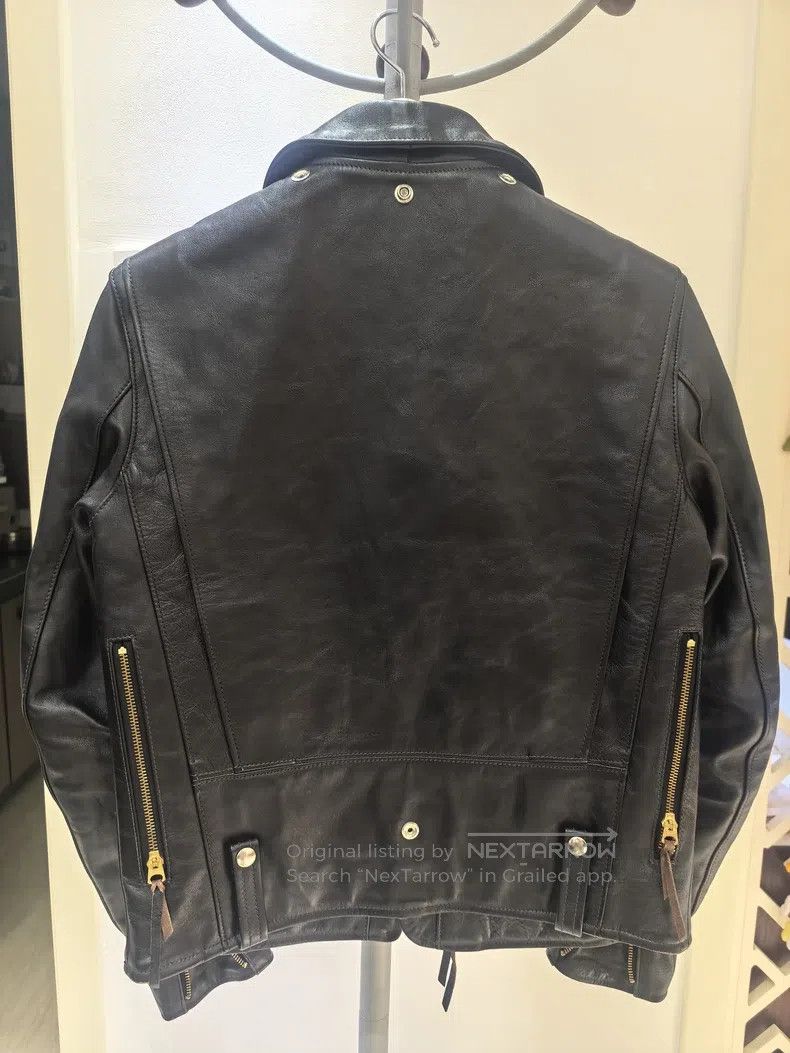 Buco Buco J24 black tea-core horseskin leather coat Size US M / EU 48-50 / 2 - 2 Thumbnail