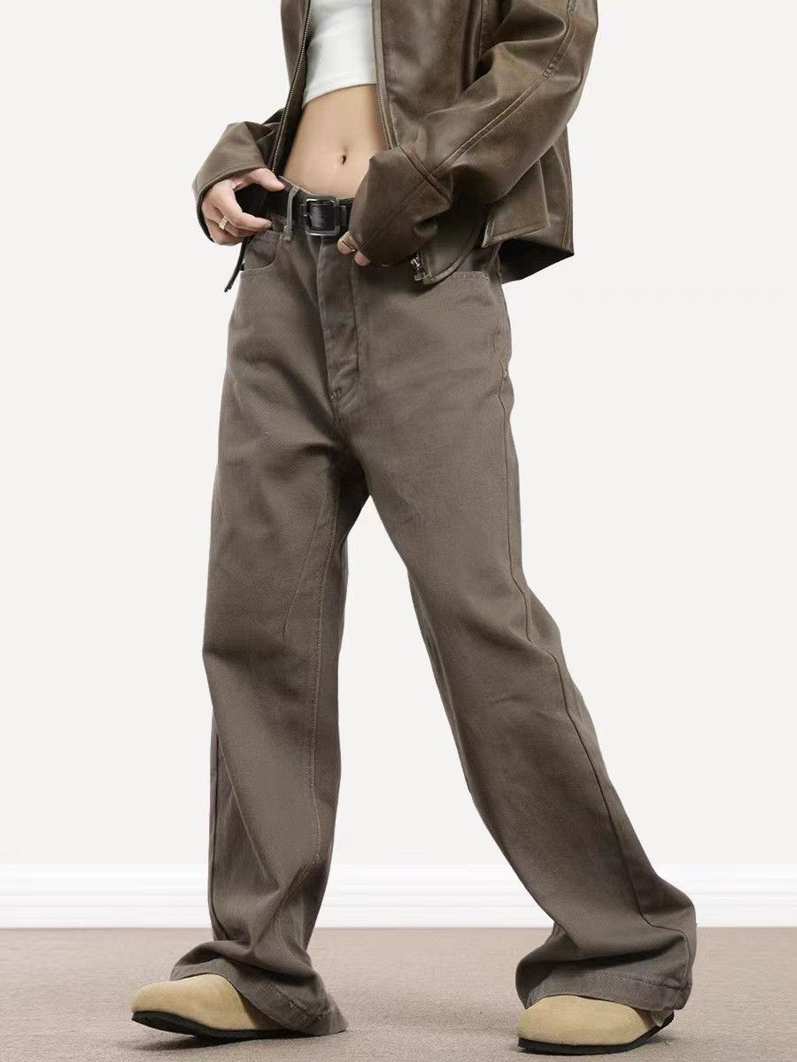 Japanese Brand × Jean Maillard vintage washed loose brown all-match jeans for men Size US 34 / EU 50 - 2 Thumbnail