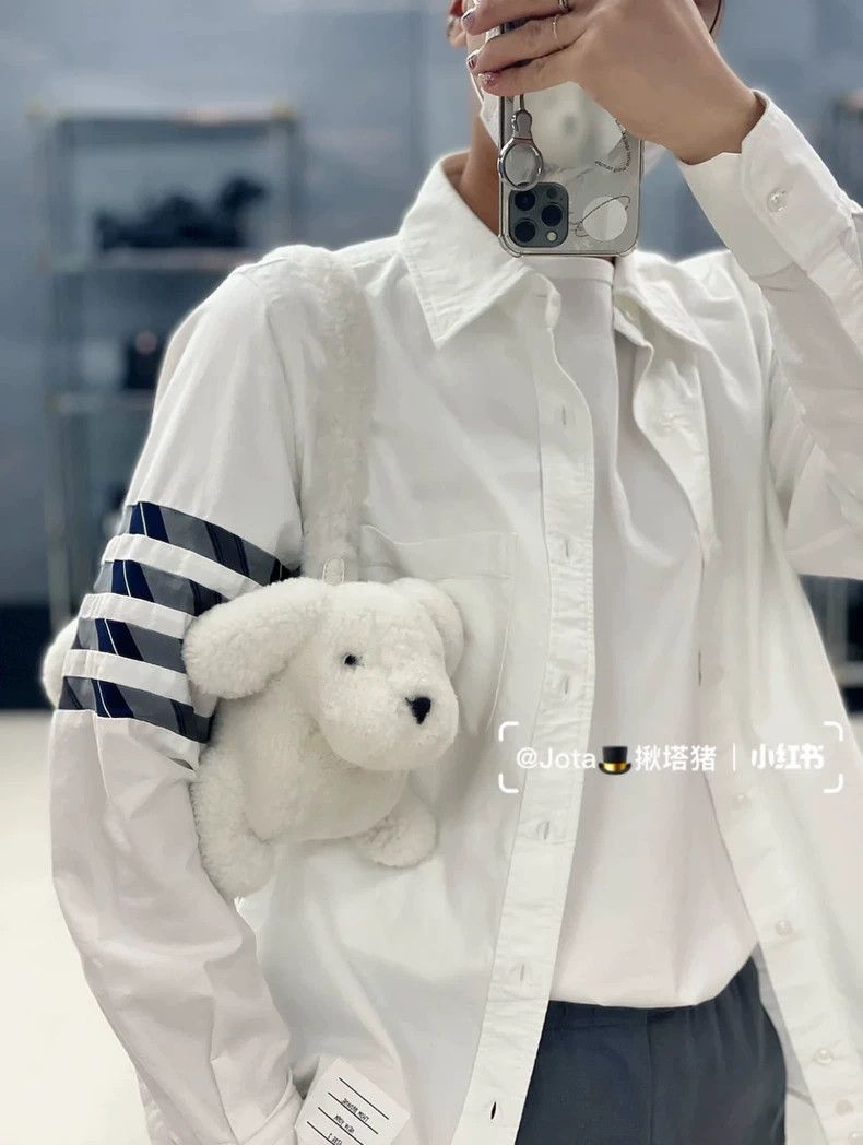 Thom Browne Thom BrowneClassic four-bar shirt 2503-Nextarrow Size US XS / EU 42 / 0 - 9 Thumbnail